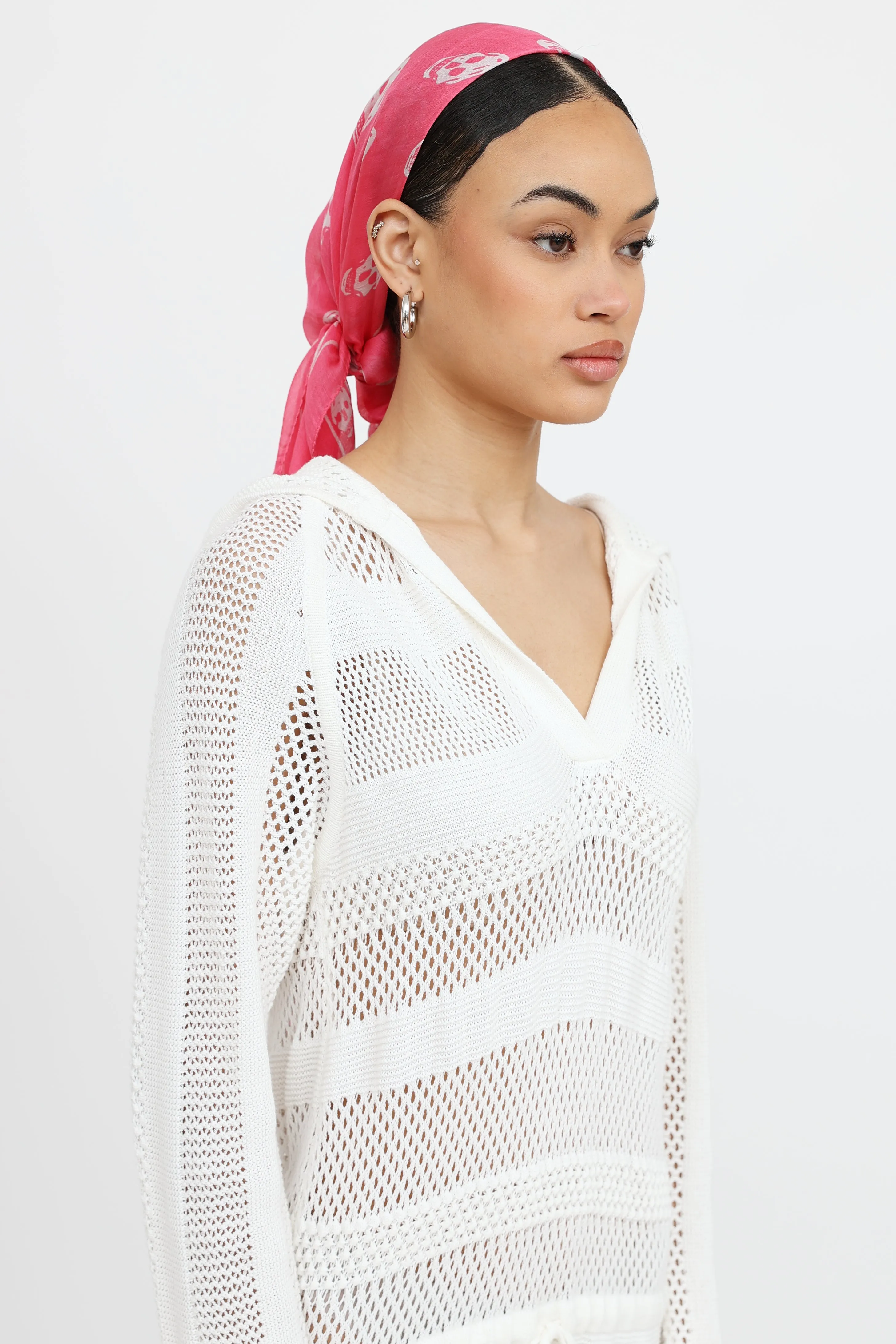 Silk Skull Scarf sold by VSP Consignment product image thumbnail 2