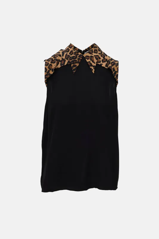 2018 Printed Collar Top made by Miu Miu