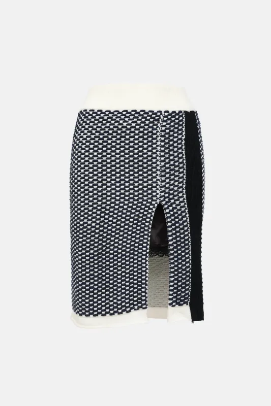 Layered Knit Skirt made by Sacai