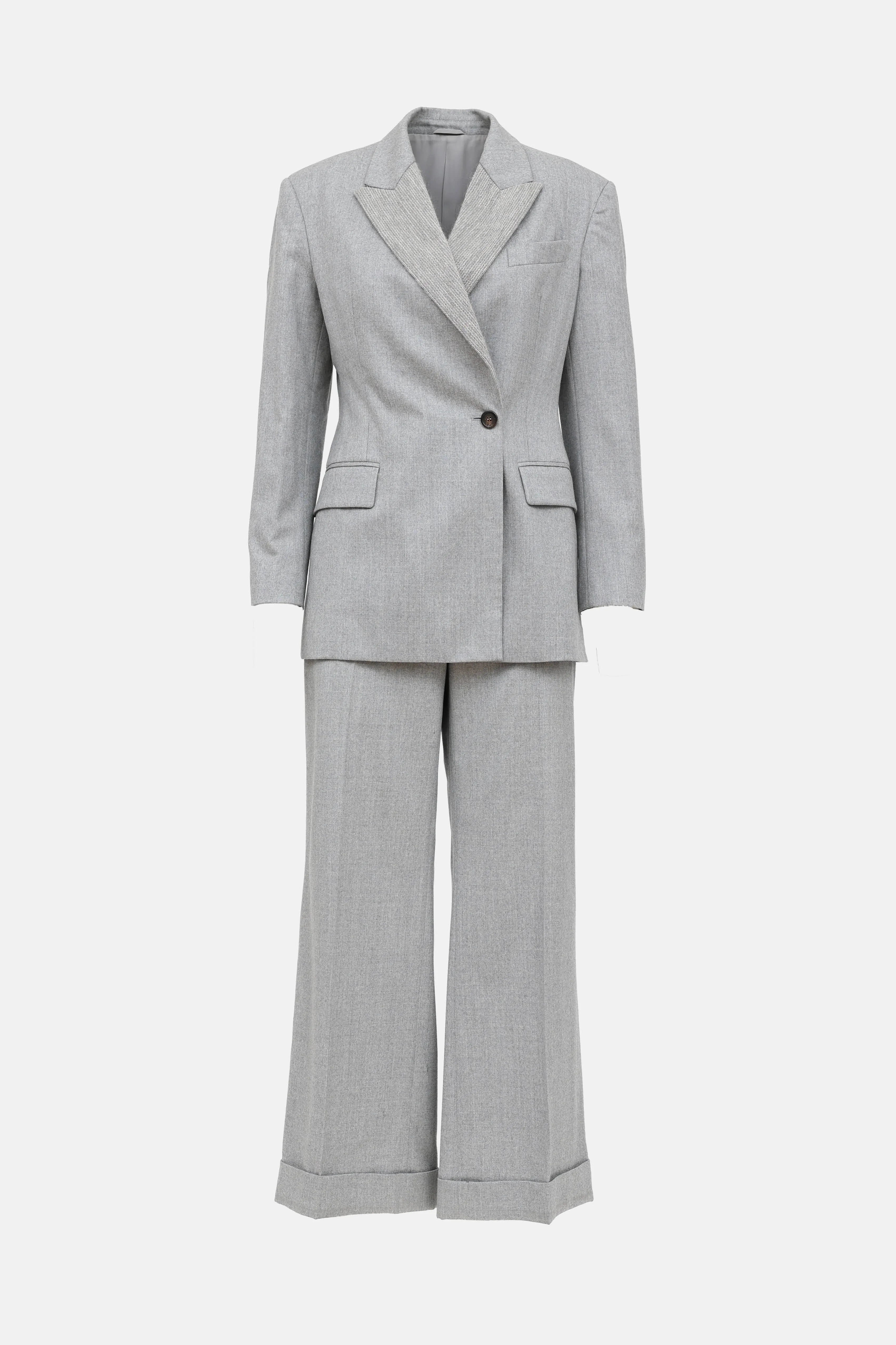 Wool Monili Bead Pant Suit sold by VSP Consignment