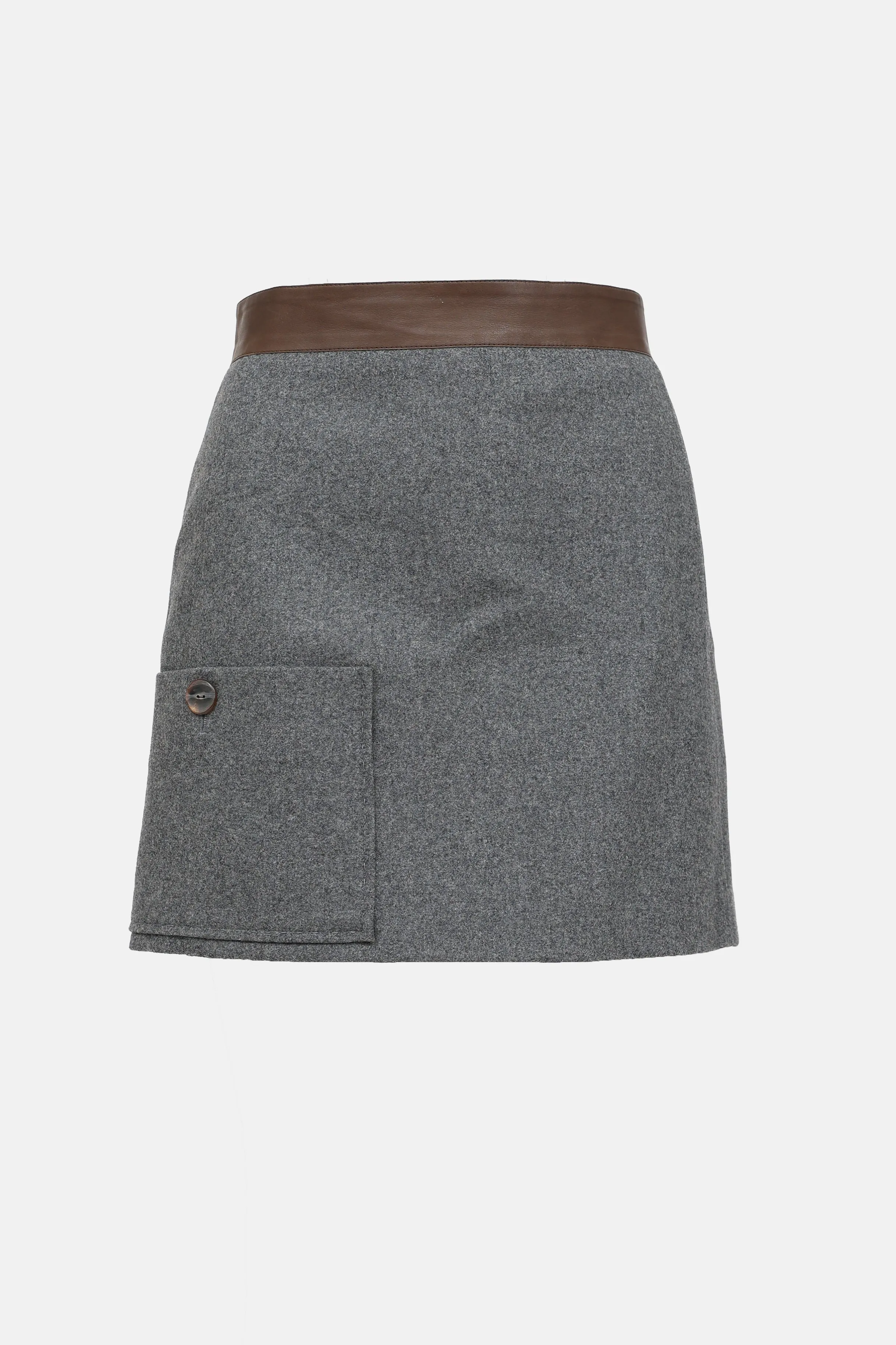 Wool Midi Skirt sold by VSP Consignment