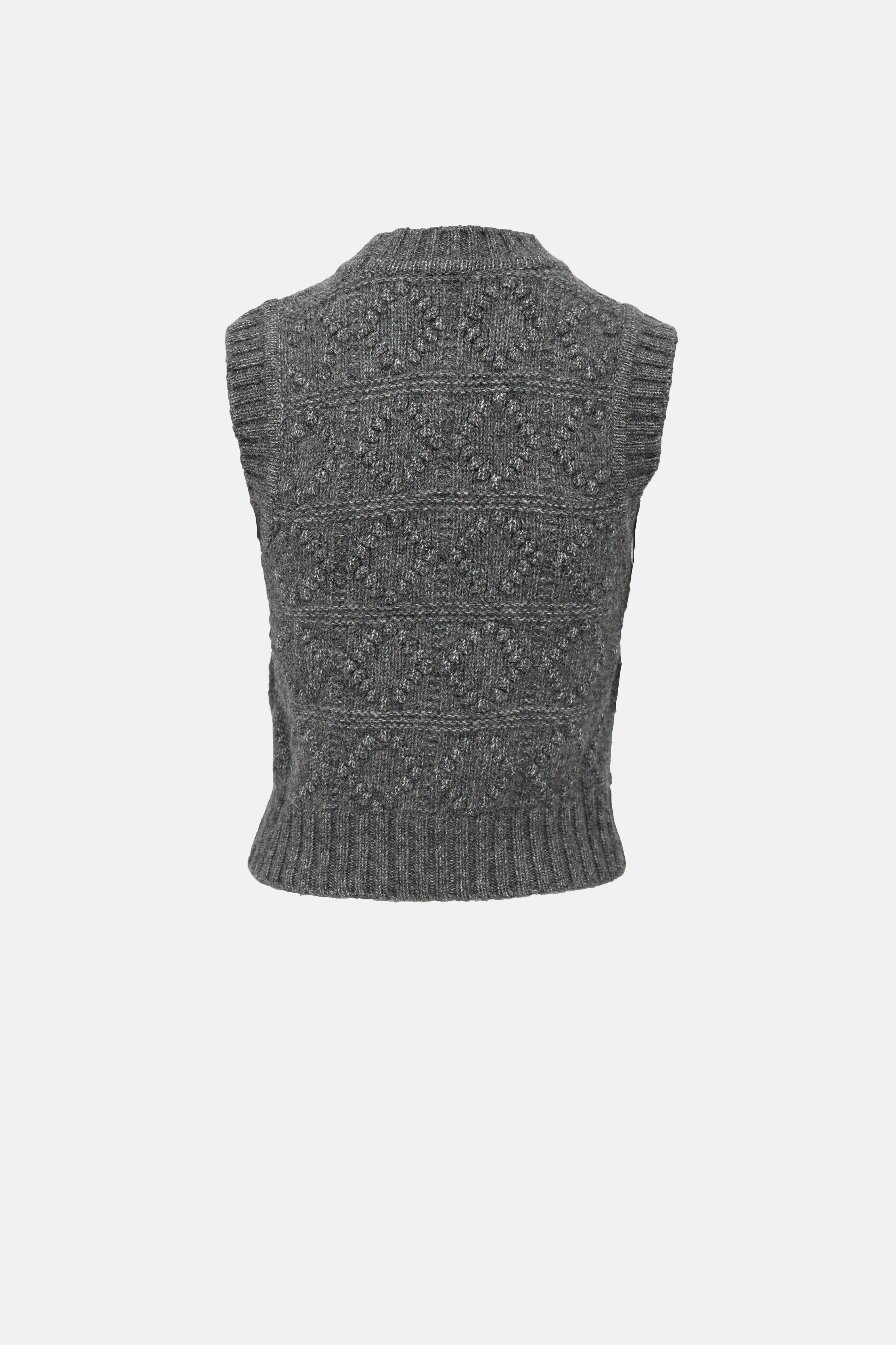 Wool Bubble Knit Logo Vest sold by VSP Consignment product image thumbnail 2