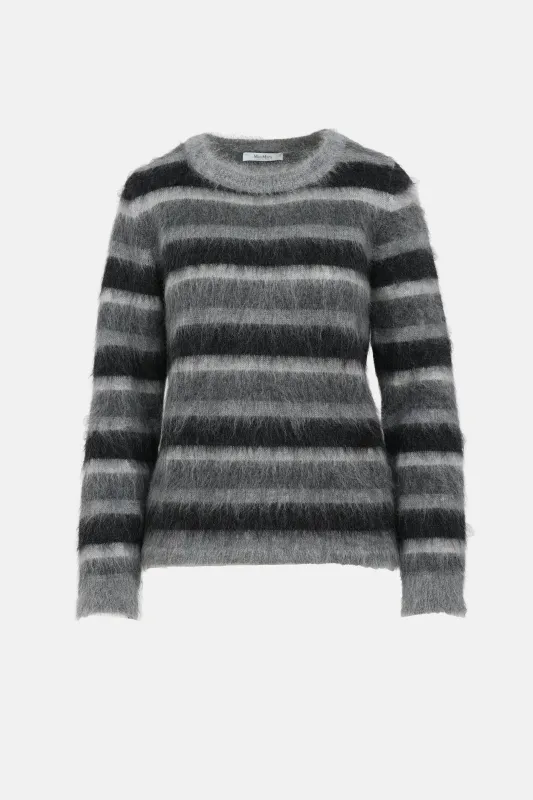 Mohair Knit Striped Sweater made by VSP Consignment