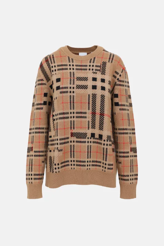 Cashmere Chidsey Plaid Sweater sold by VSP Consignment