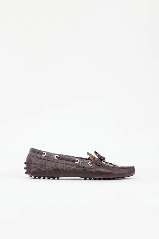 Leather Gommino Boat Loafer sold by VSP Consignment