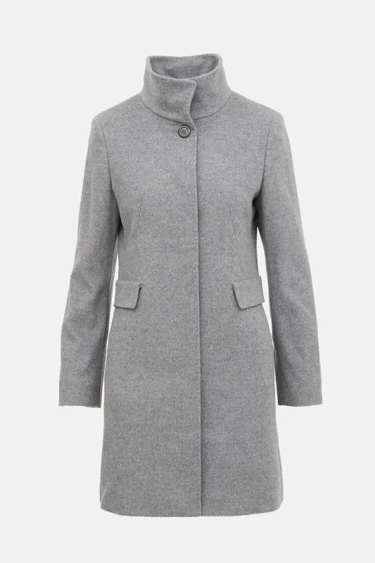Wool Funnel Neck Coat sold by VSP Consignment