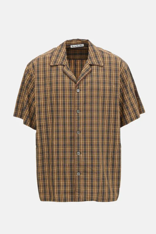 Plaid Short Sleeve Shirt made by Acne Studios