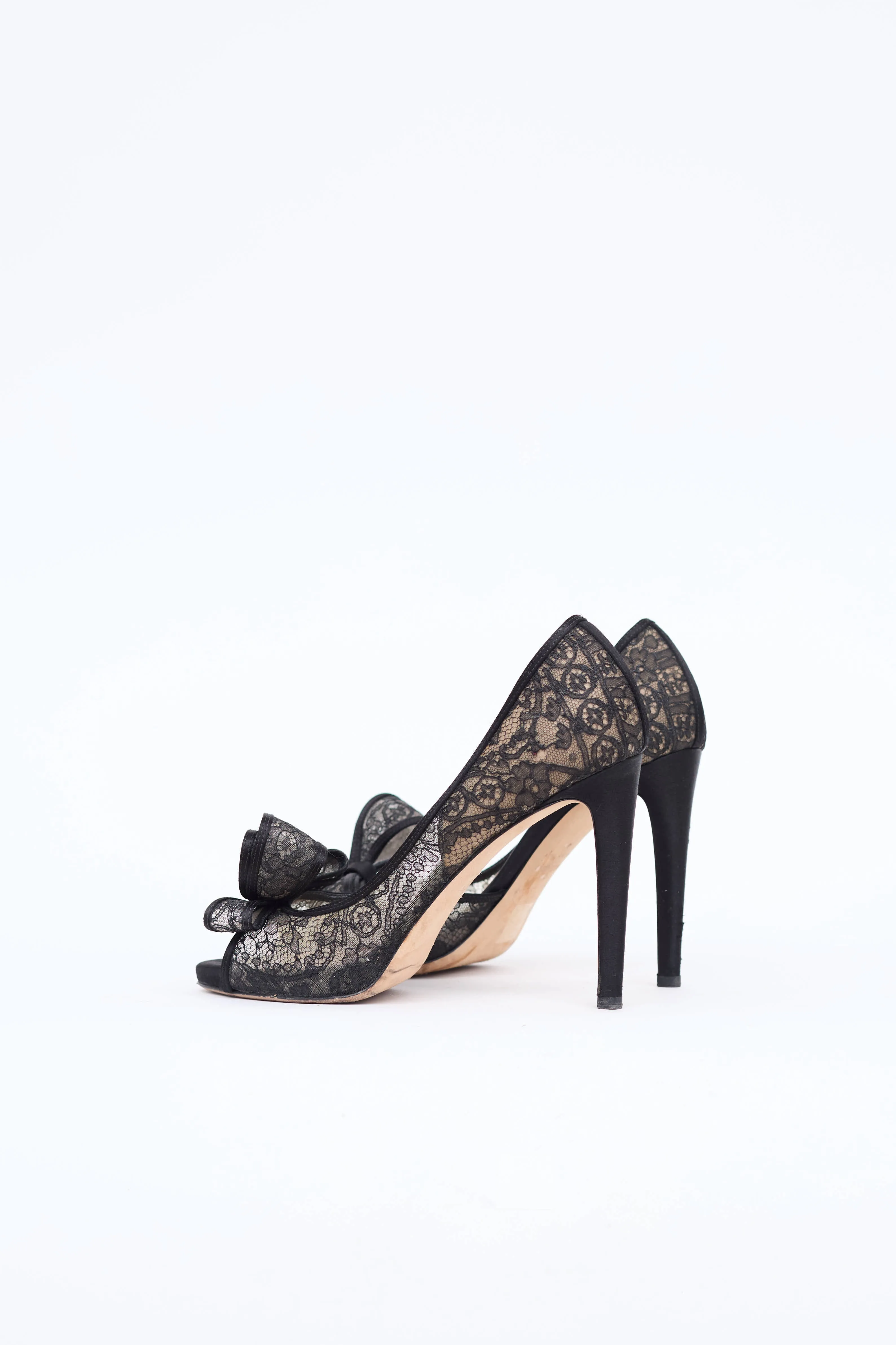 Lace Peep Toe Pump sold by VSP Consignment product image thumbnail 4