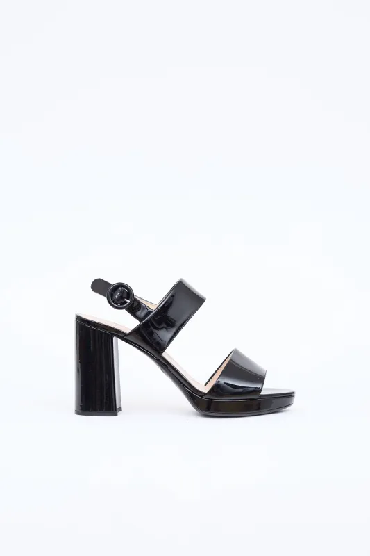 Patent Heel Sandal sold by VSP Consignment