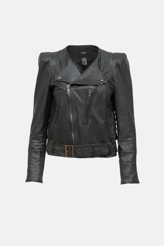 Leather Biker Jacket made by Smythe