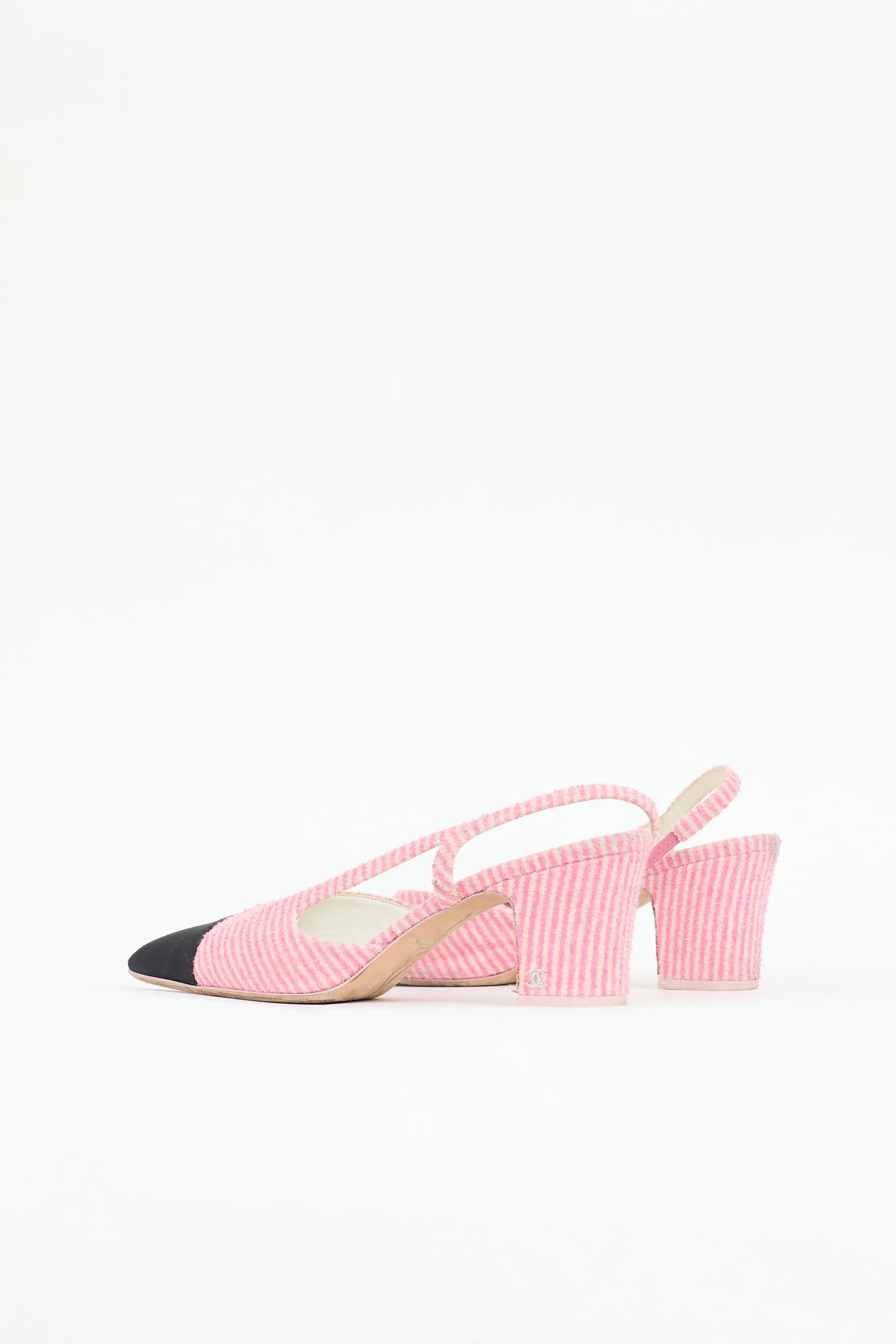 Terry Striped Slingback Pump sold by VSP Consignment product image thumbnail 5