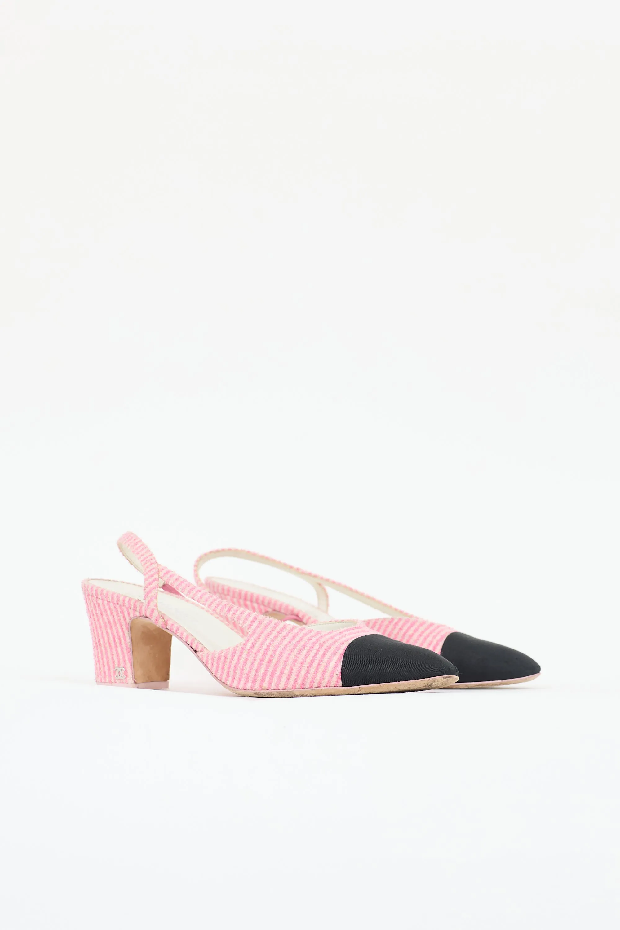 Terry Striped Slingback Pump sold by VSP Consignment product image thumbnail 3