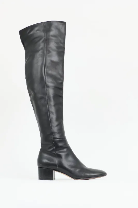 Leather Thigh High Boot sold by VSP Consignment
