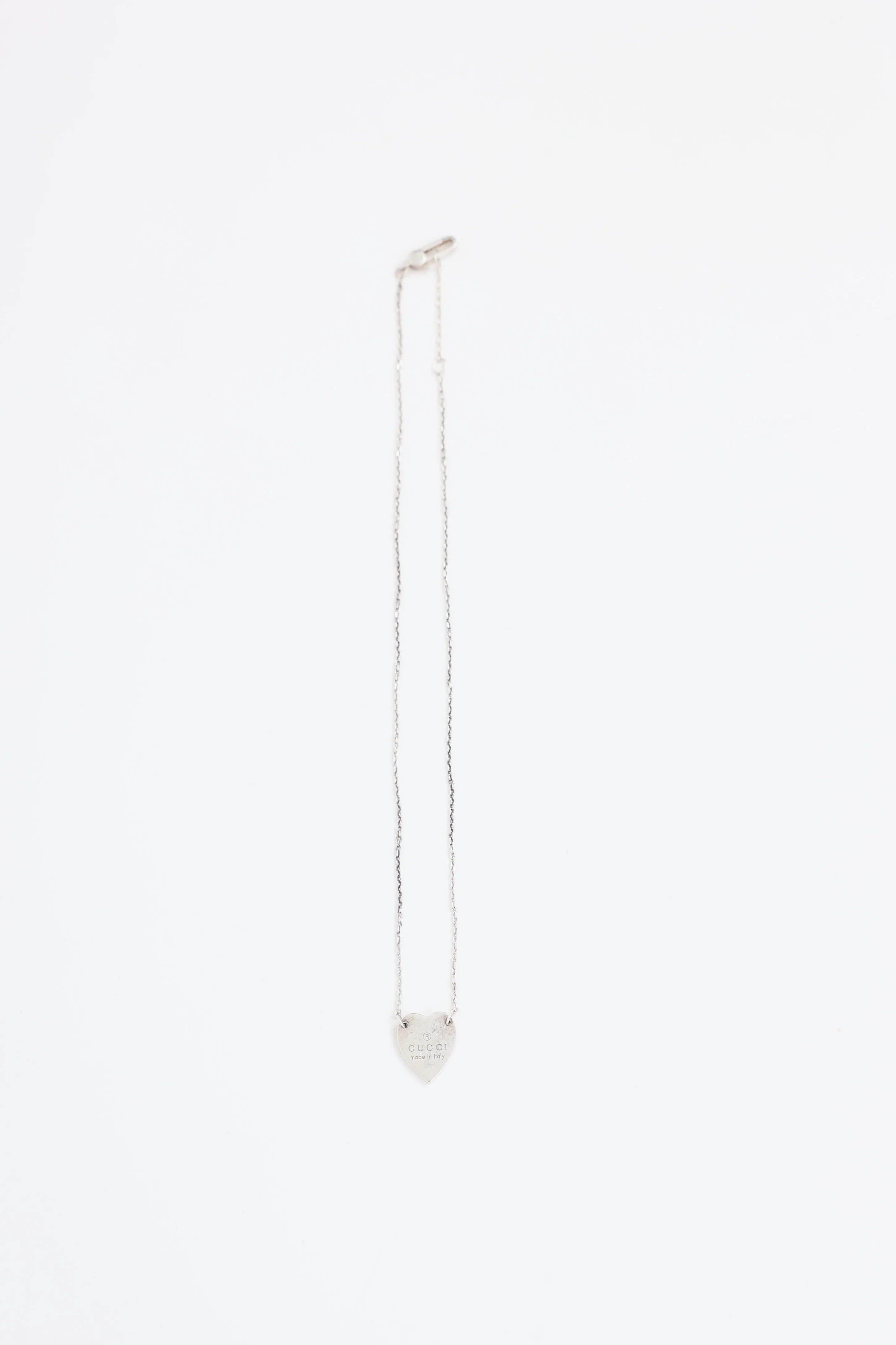 Sterling Silver Heart Logo Necklace sold by VSP Consignment