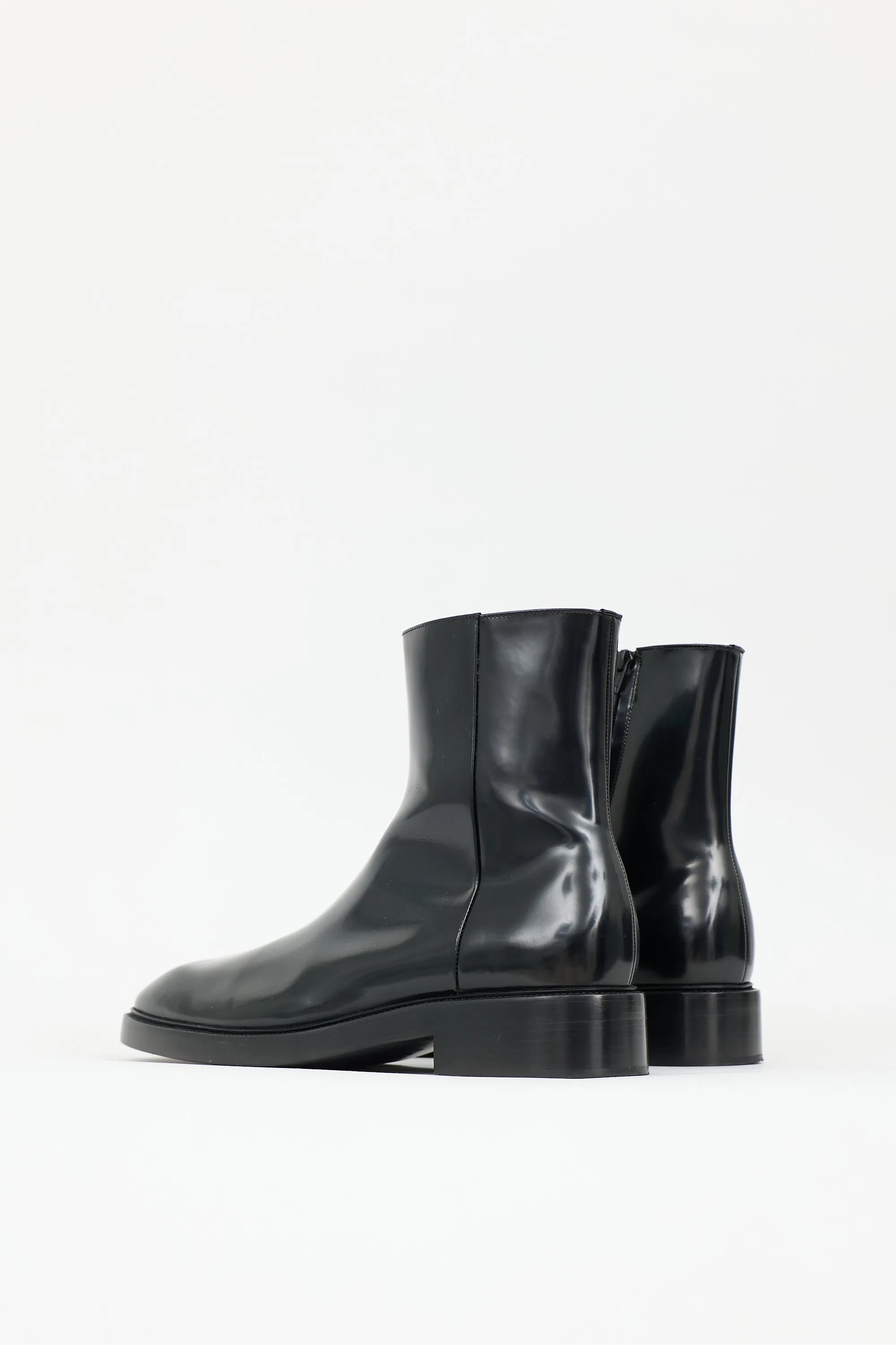 Leather Logo Boot sold by VSP Consignment product image thumbnail 4