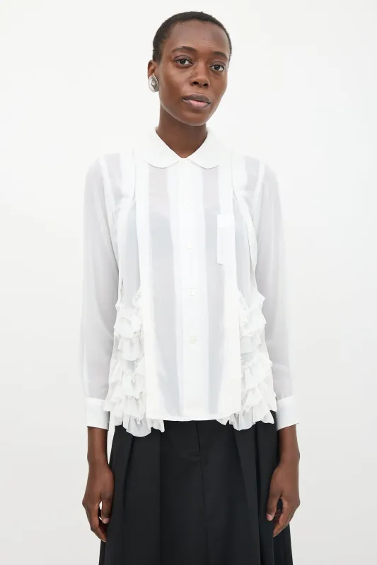 Chiffon Ruffle Shirt made by Comme des Garcons