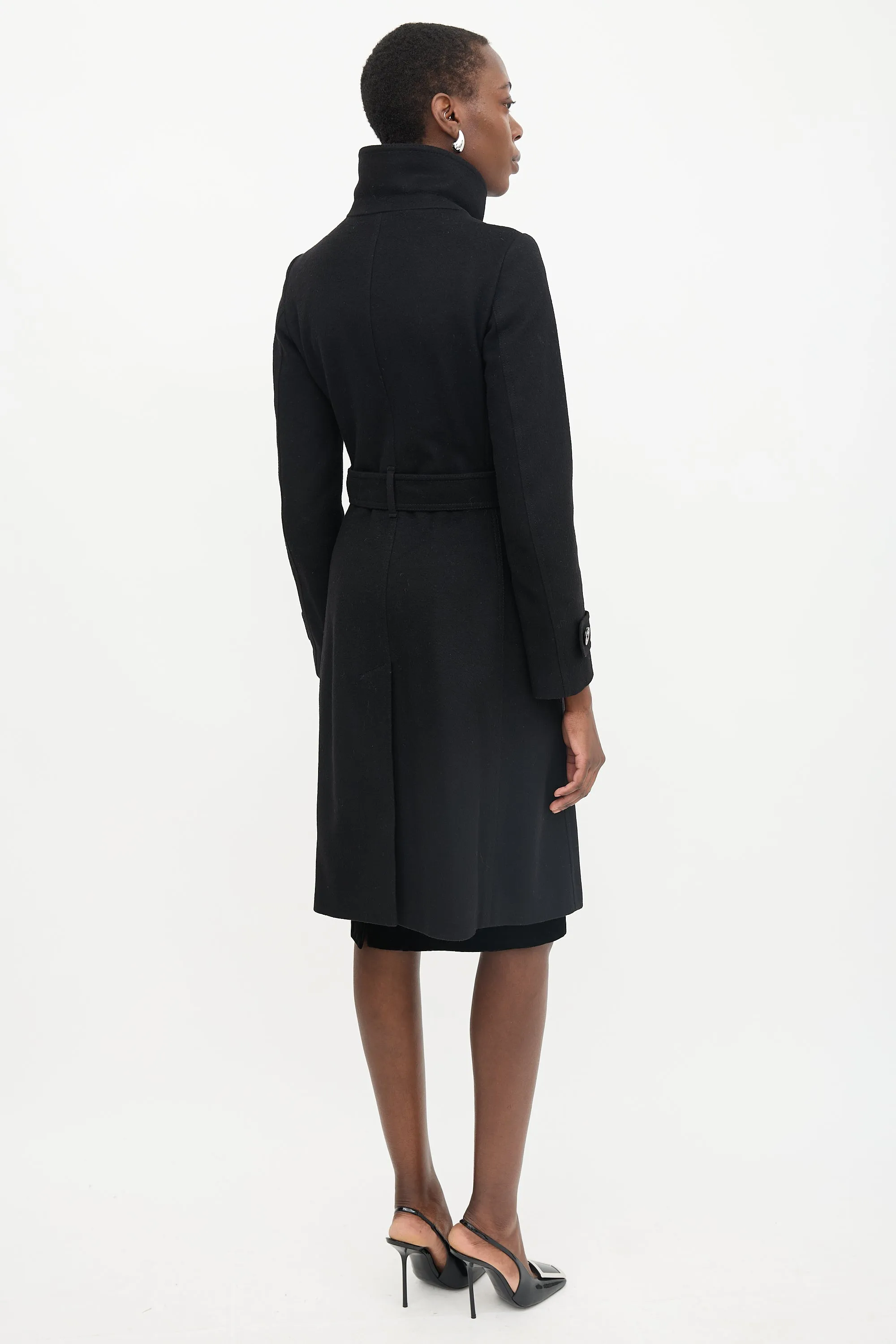 Wool Concealed Button Coat sold by VSP Consignment product image thumbnail 4