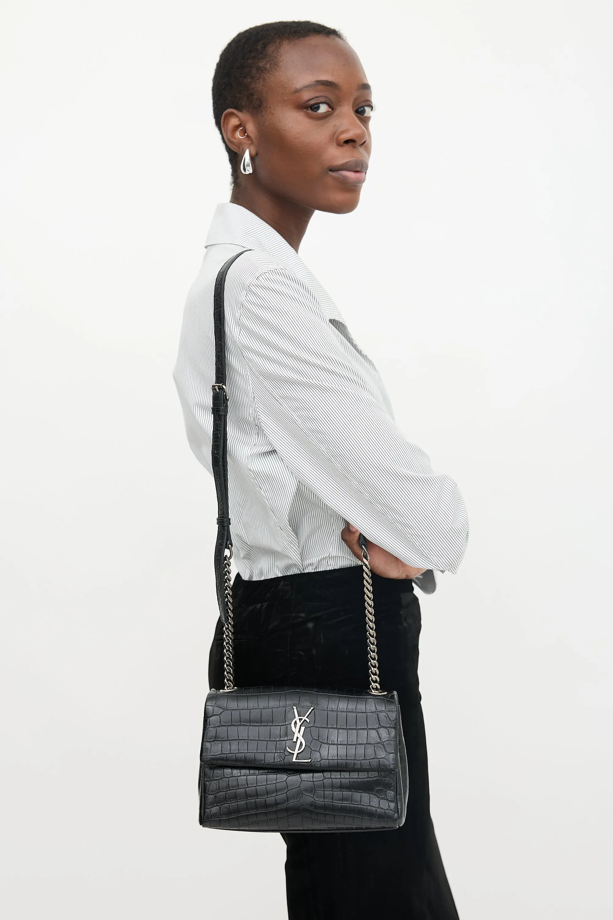 Embossed Leather Small West Hollywood Bag sold by VSP Consignment product image thumbnail 5