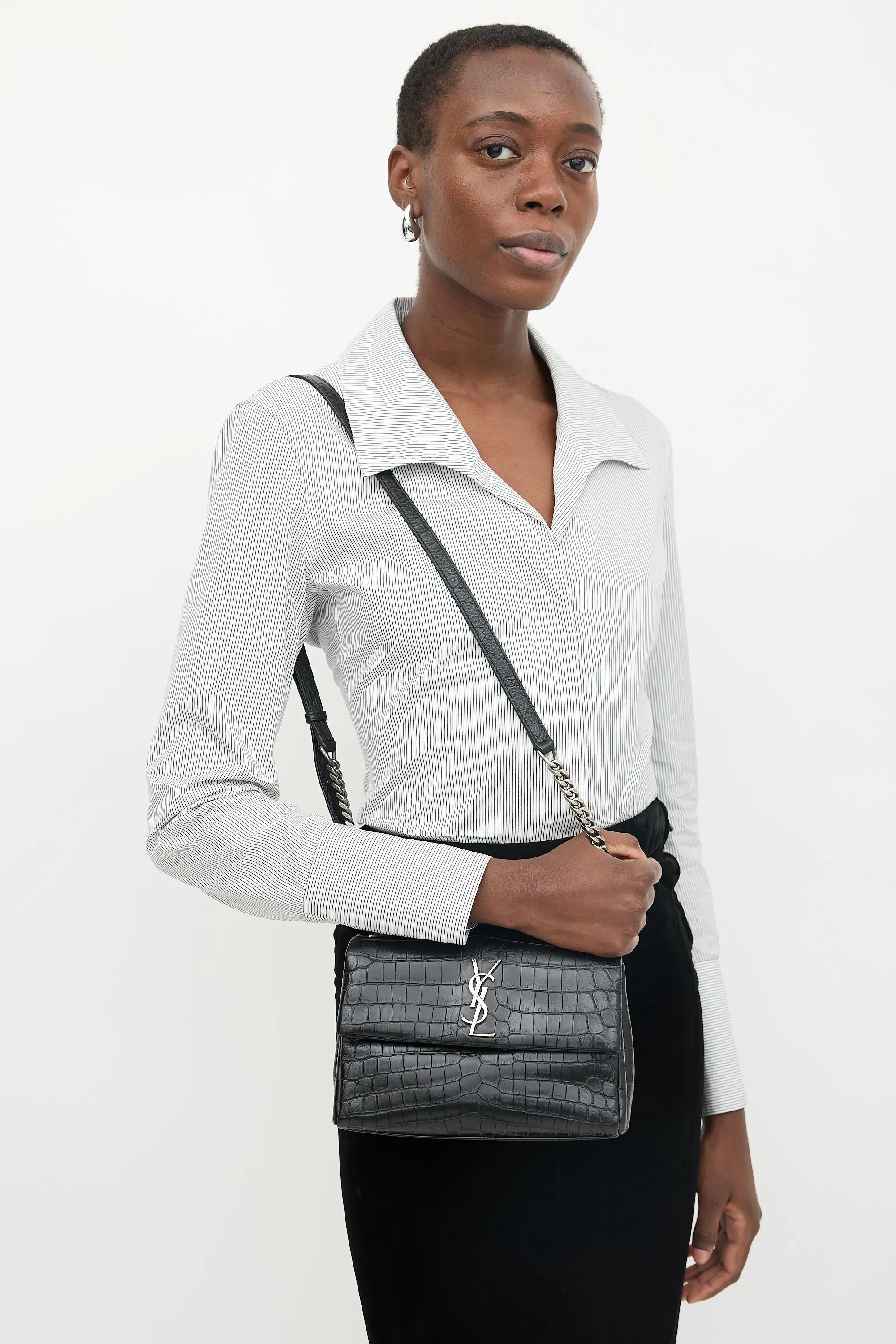 Embossed Leather Small West Hollywood Bag sold by VSP Consignment product image thumbnail 2