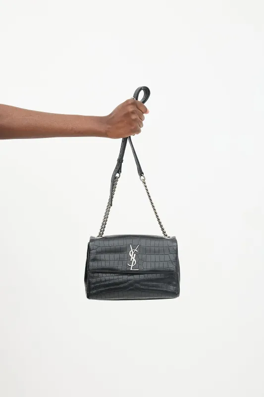 Embossed Leather Small West Hollywood Bag made by Yves Saint Laurent