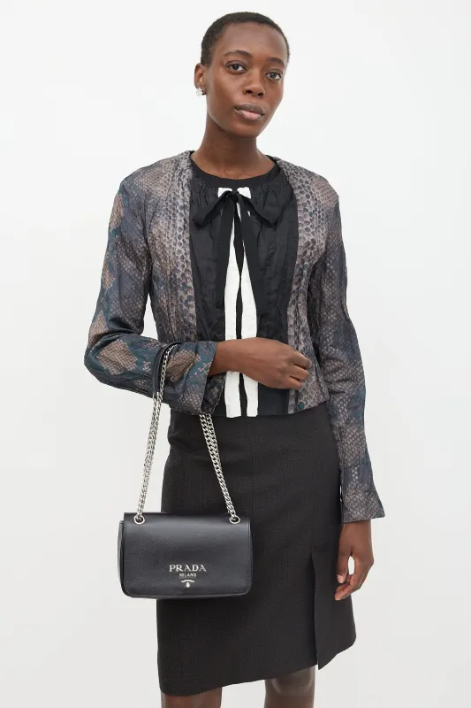 Patent Saffiano Crossbody Bag sold by VSP Consignment