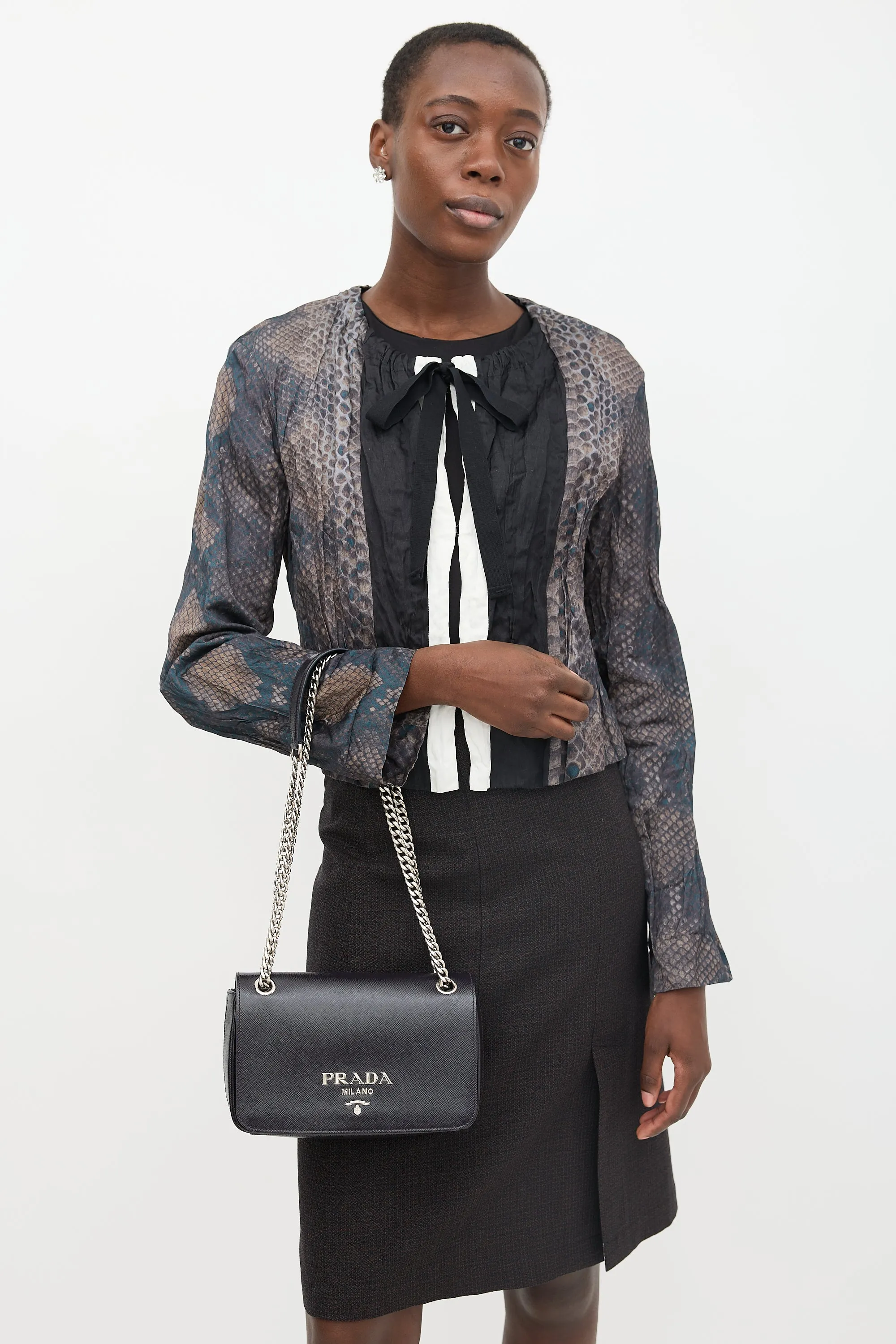 Patent Saffiano Crossbody Bag sold by VSP Consignment