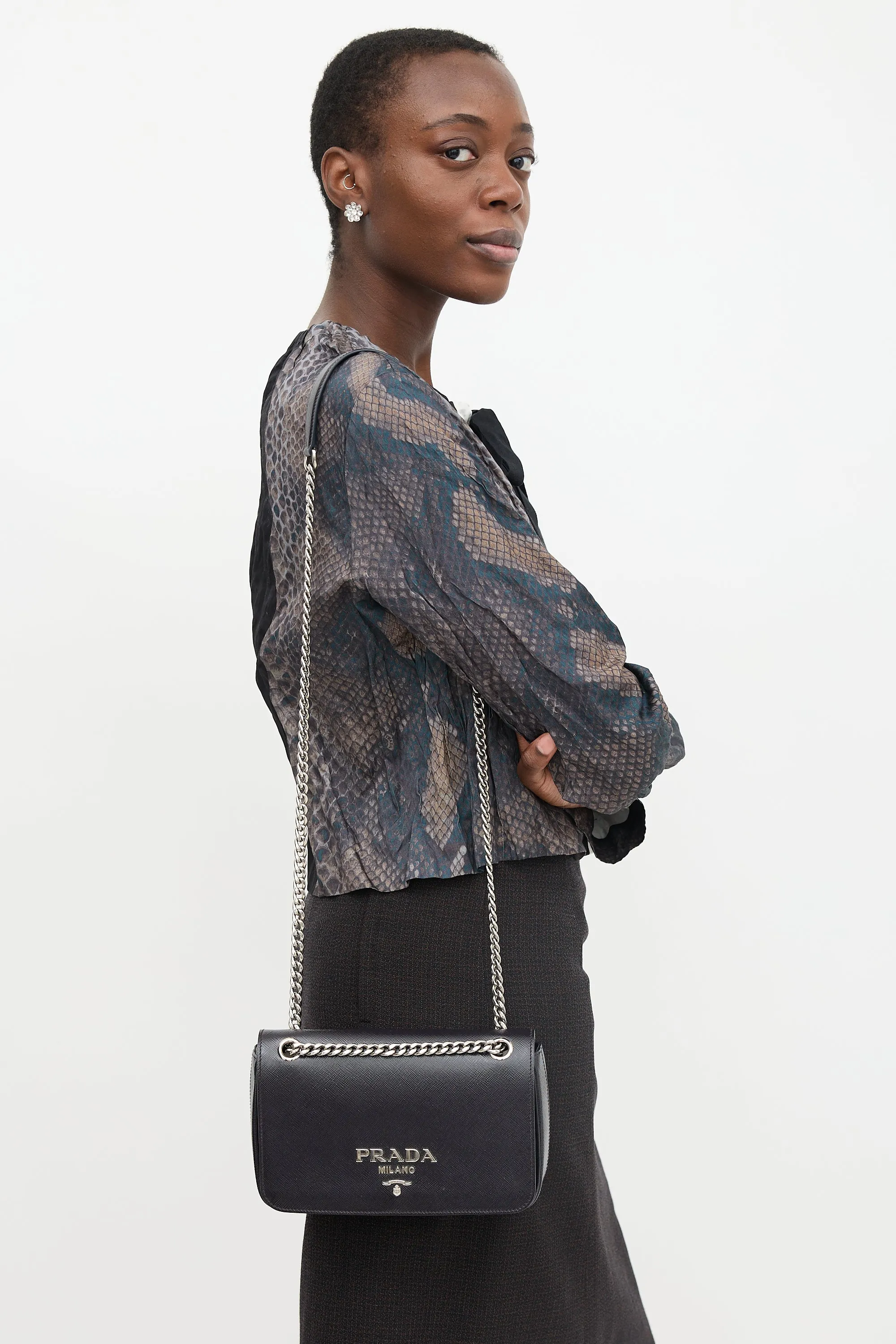 Patent Saffiano Crossbody Bag sold by VSP Consignment product image thumbnail 3