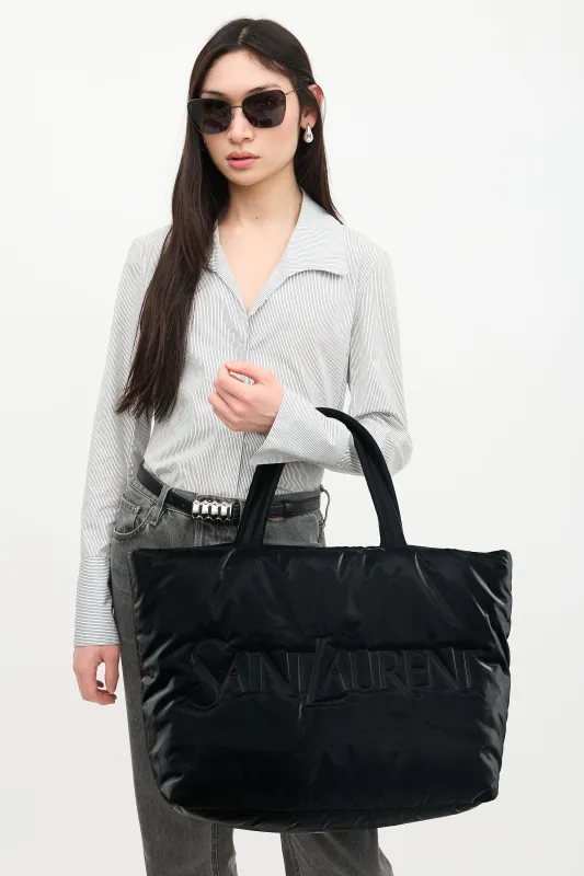 Padded Nylon Maxi Tote Bag made by Yves Saint Laurent