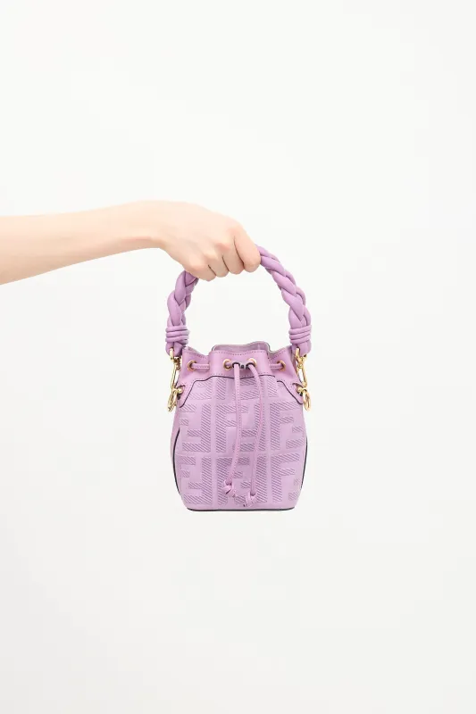 Leather & Canvas Mon Tresor Bucket Bag sold by VSP Consignment