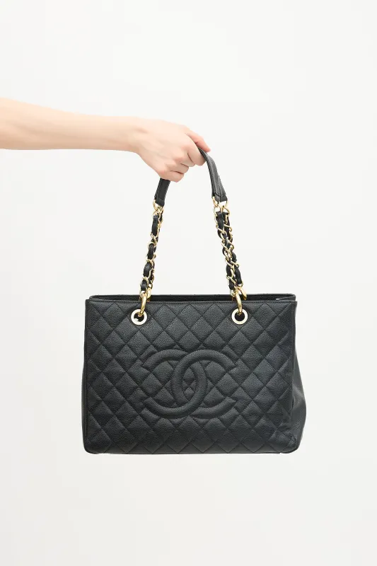 Caviar Leather Grand Shopping Tote Bag made by Chanel