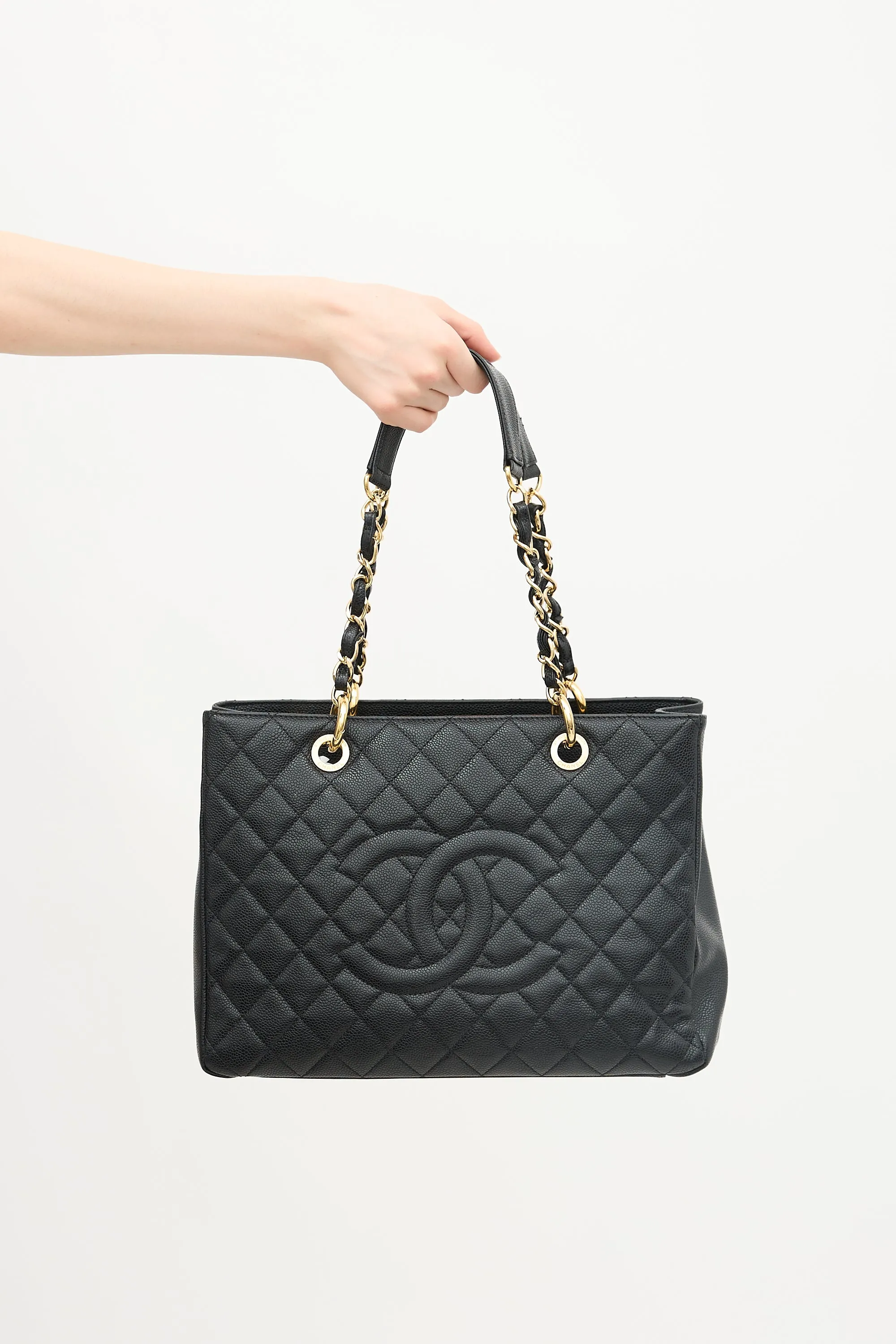 Caviar Leather Grand Shopping Tote Bag sold by VSP Consignment