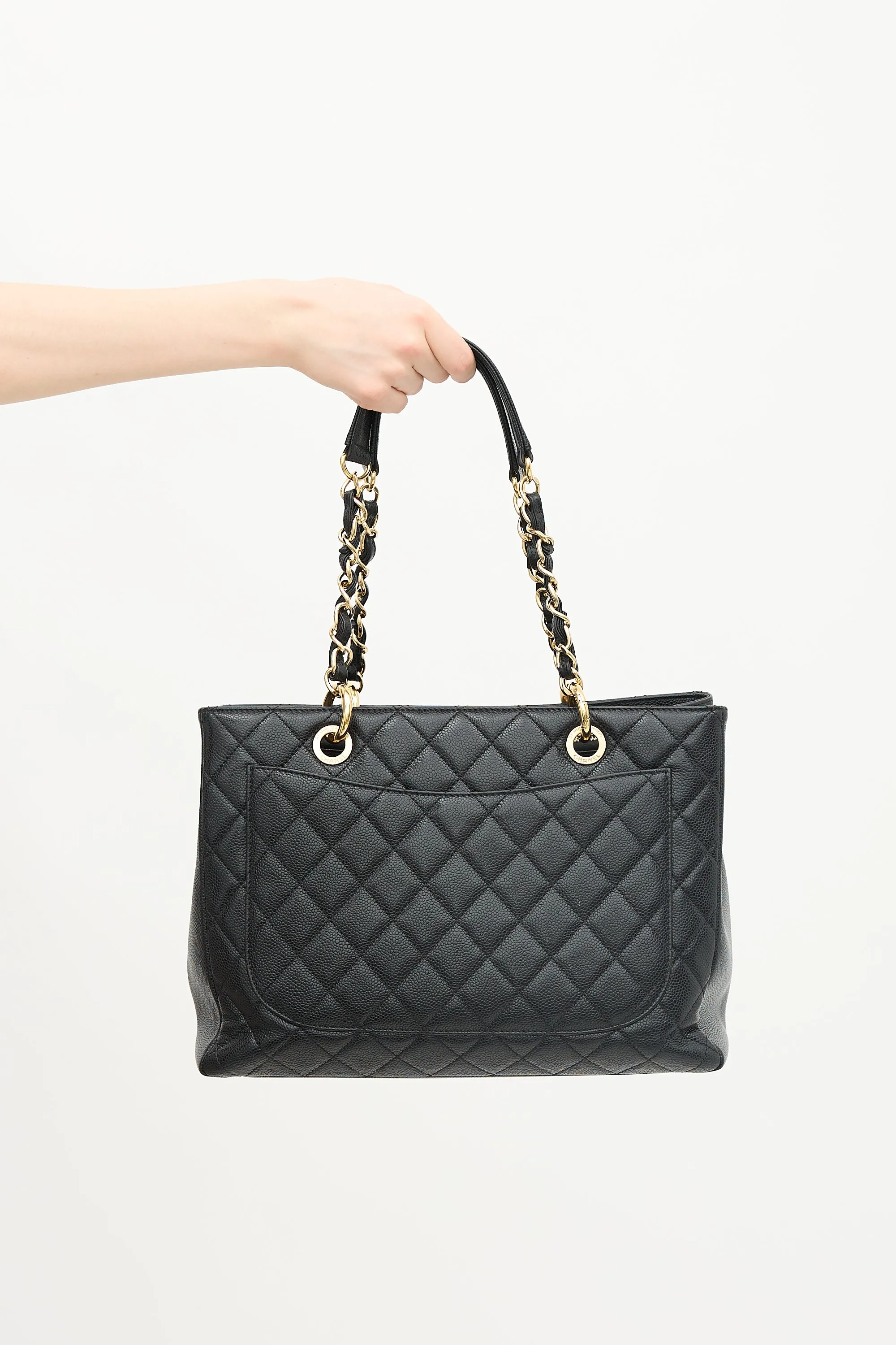 Caviar Leather Grand Shopping Tote Bag sold by VSP Consignment product image thumbnail 3