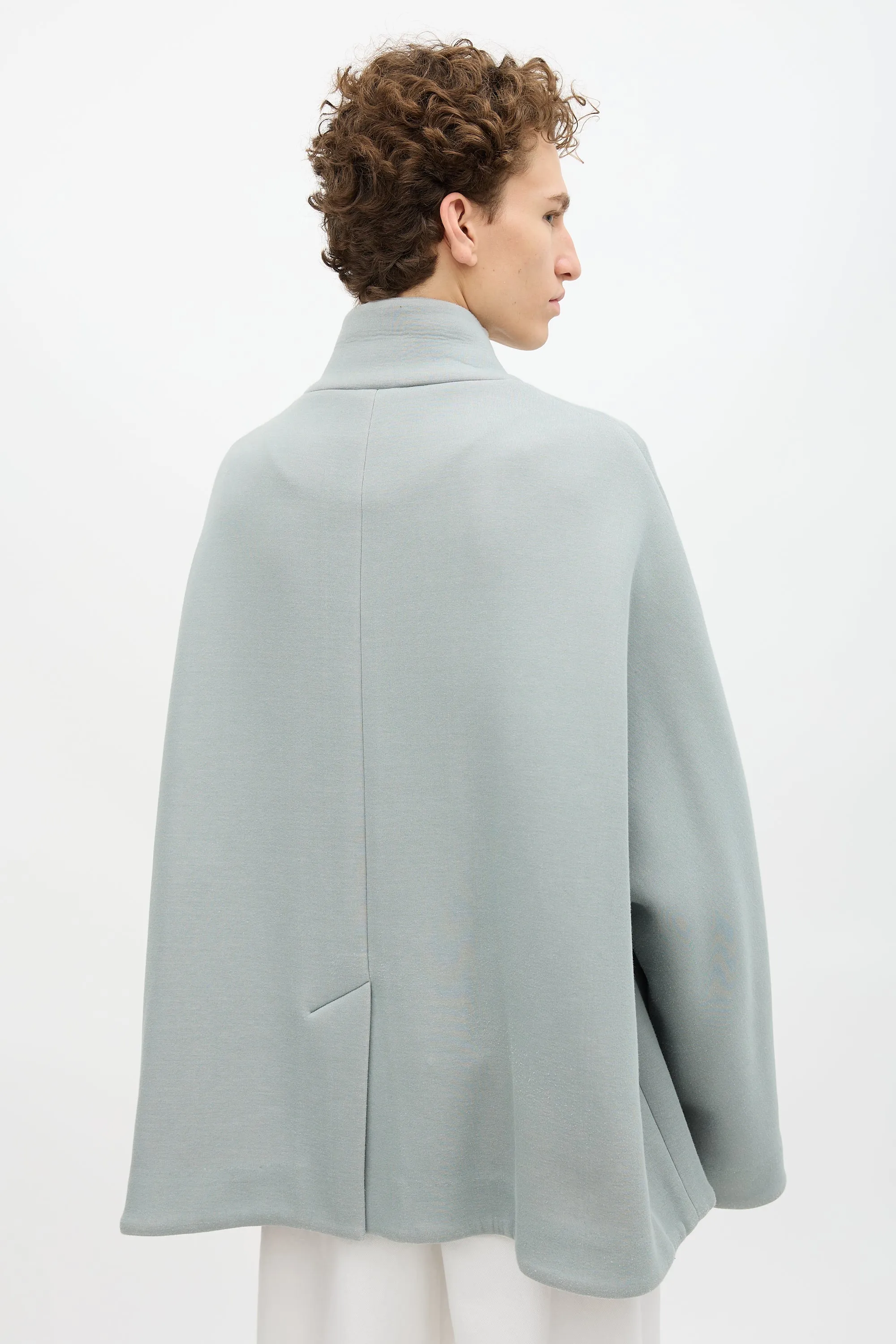 Stand Collar Cocoon Coat sold by VSP Consignment product image thumbnail 4