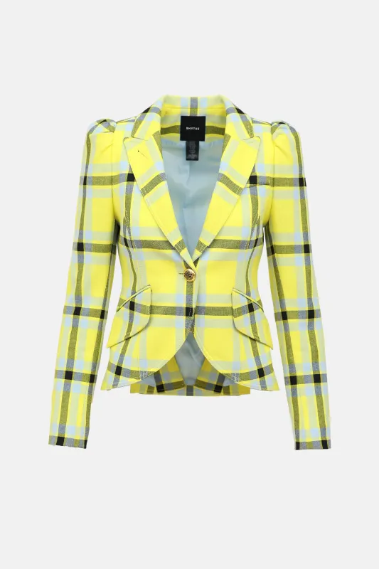 Plaid Single Button Blazer sold by VSP Consignment