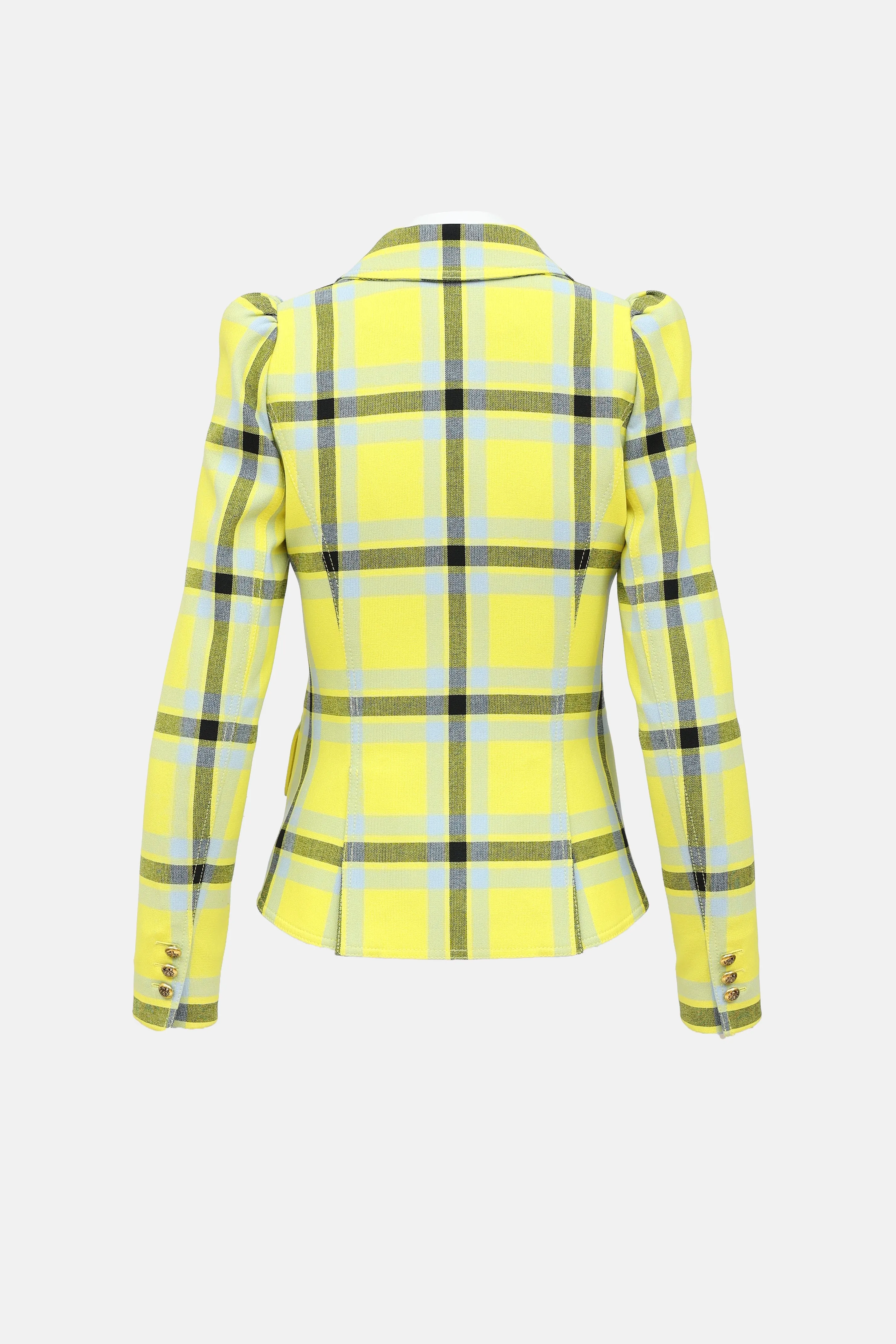 Plaid Single Button Blazer sold by VSP Consignment product image thumbnail 2