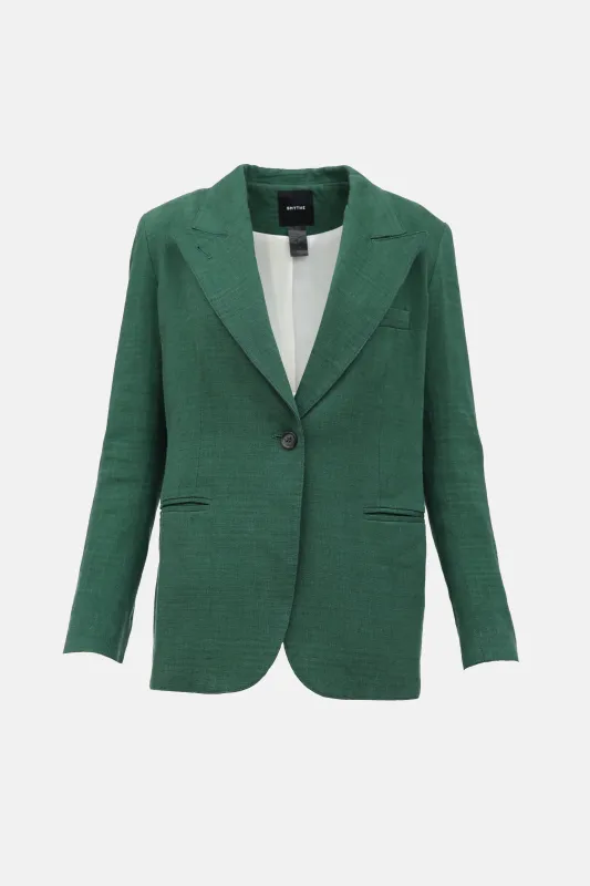 Linen Peak Lapel Blazer sold by VSP Consignment