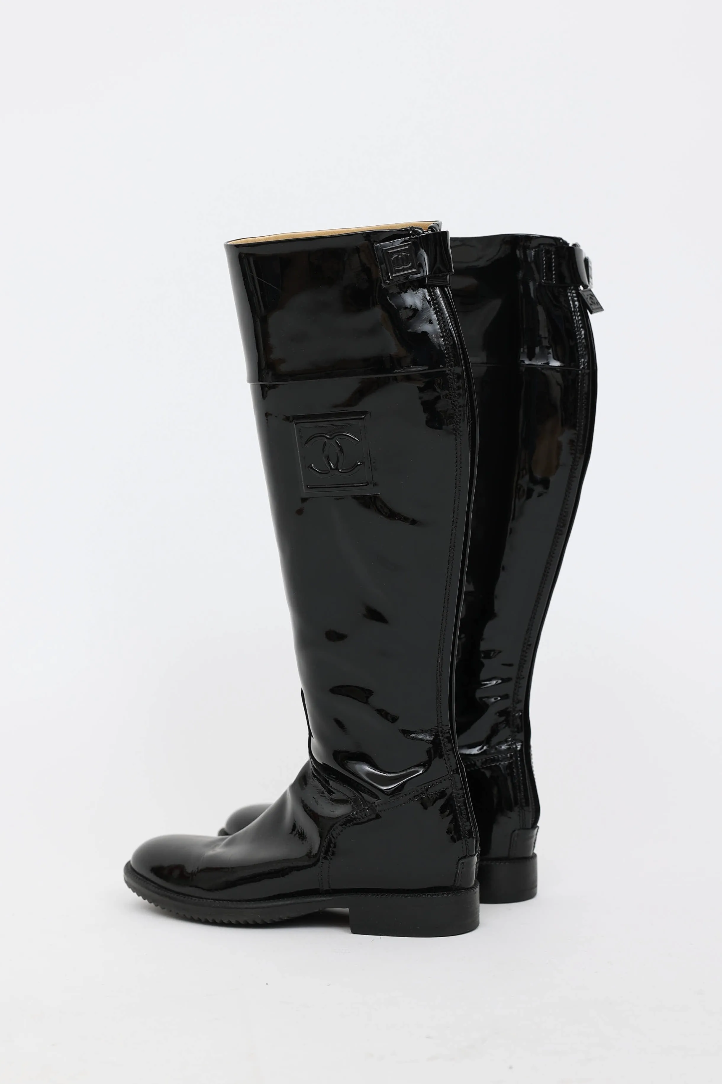 2007 Patent Leather Riding Boot sold by VSP Consignment product image thumbnail 4