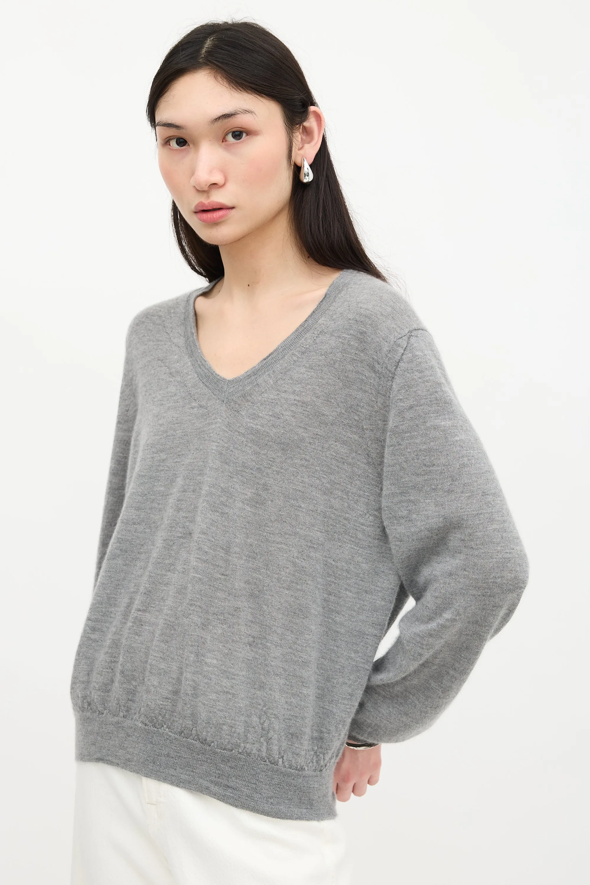 Cashmere V-Neck Sweater sold by VSP Consignment product image thumbnail 3