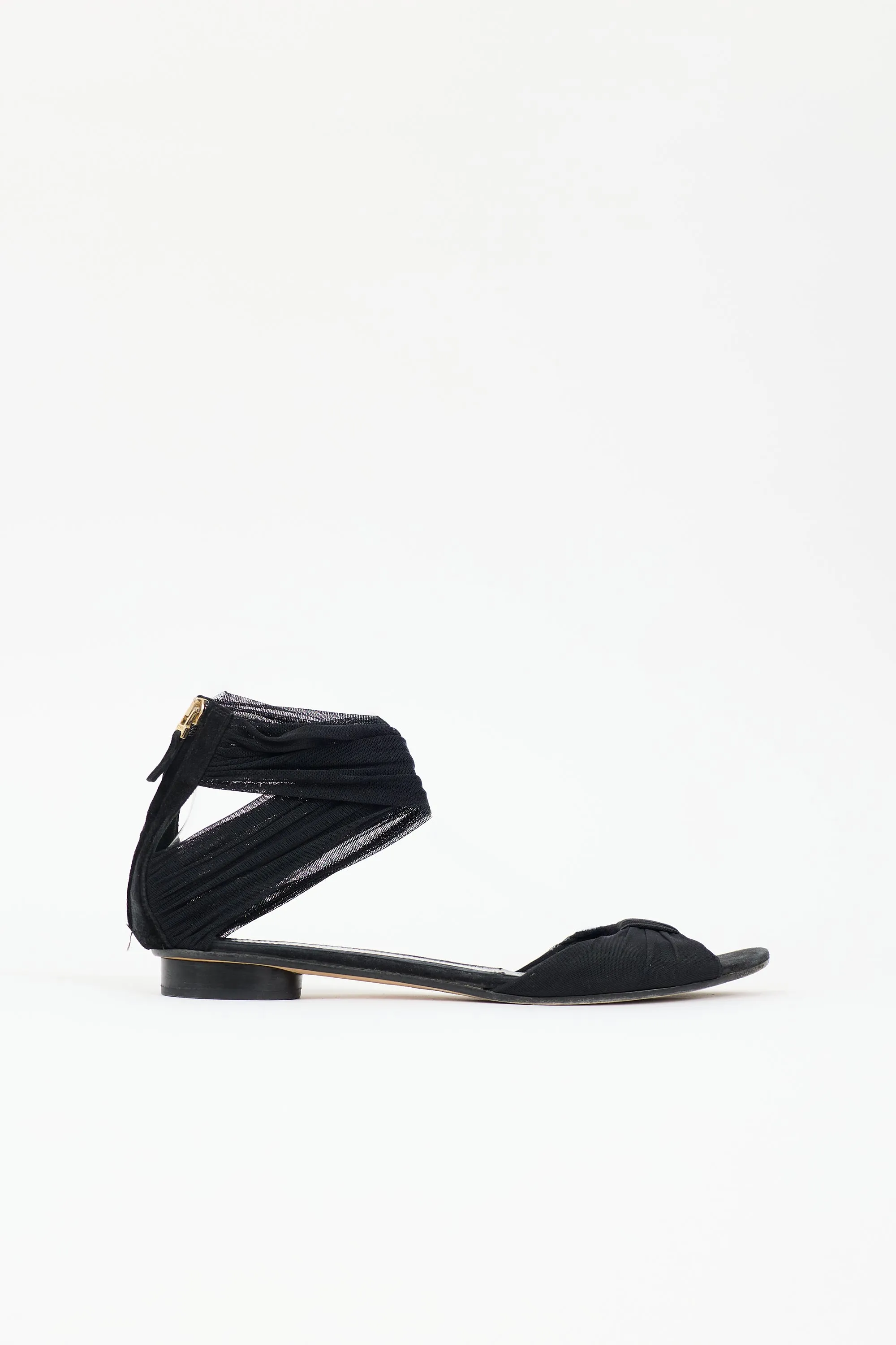 Mesh Ankle Wrap Sandal sold by VSP Consignment
