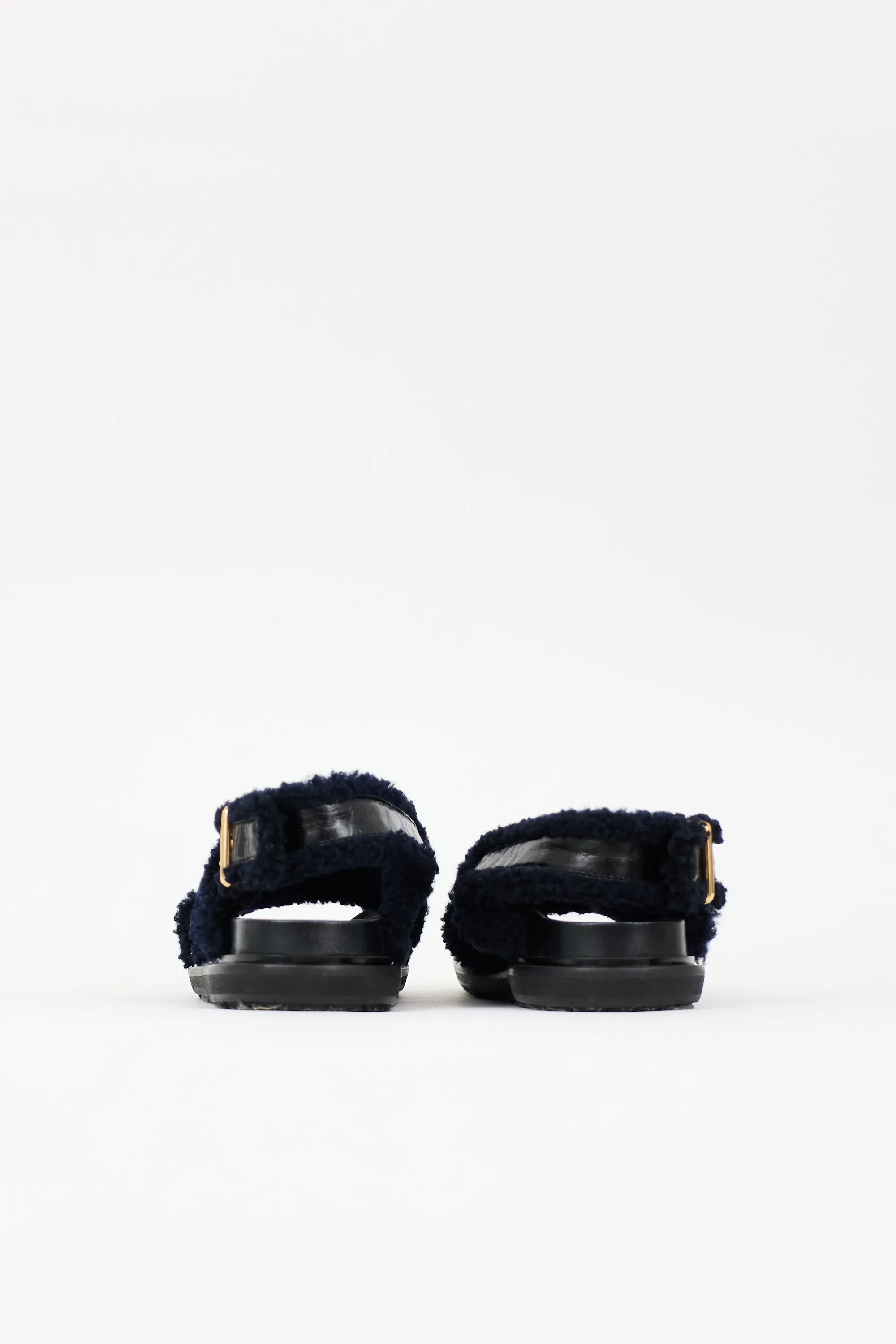 Patent & Shearling Fussbett Sandal sold by VSP Consignment product image thumbnail 4
