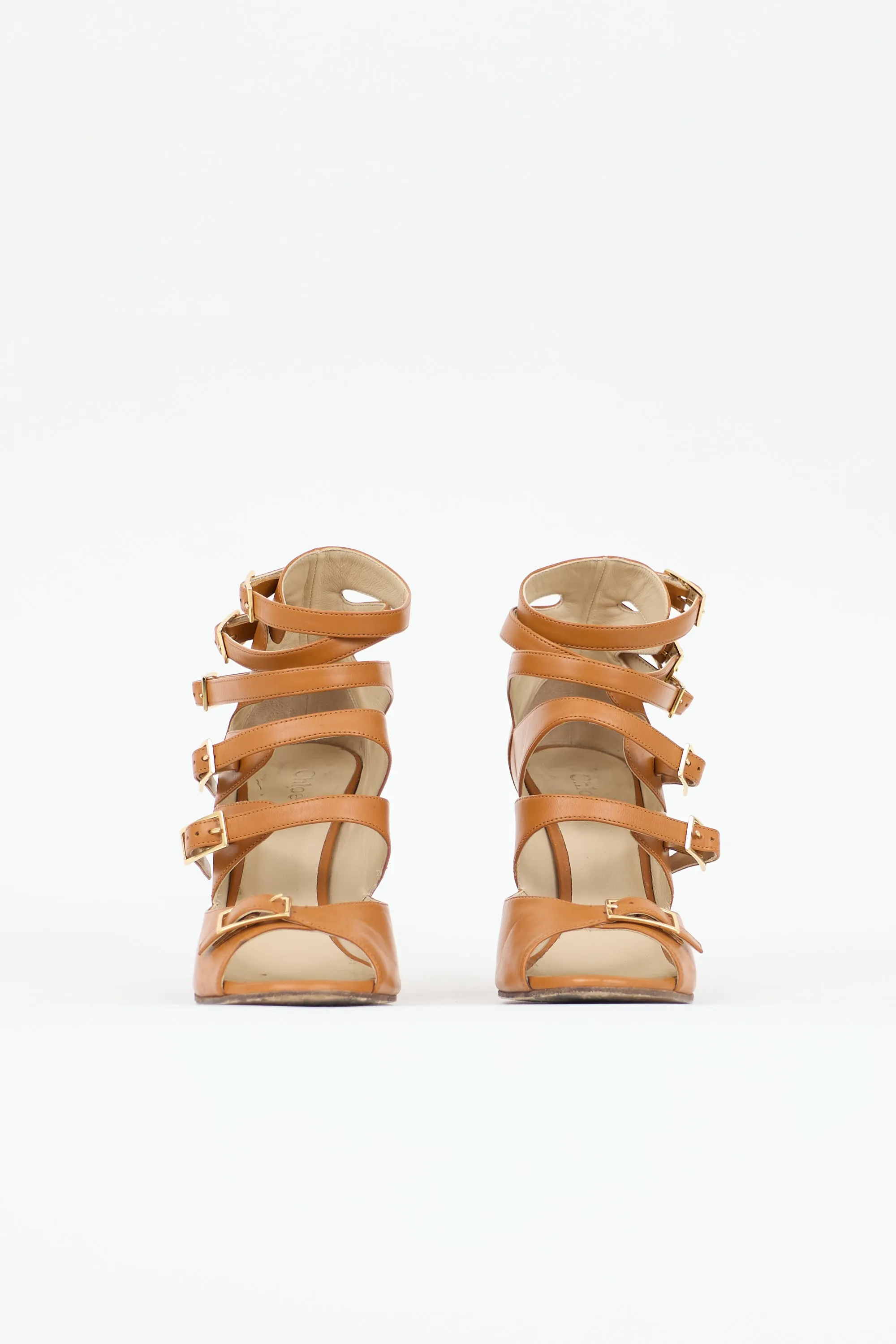 Leather Buckled Arce Wedge Sandal sold by VSP Consignment product image thumbnail 3