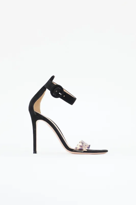 Suede & Printed PVC Sandal sold by VSP Consignment