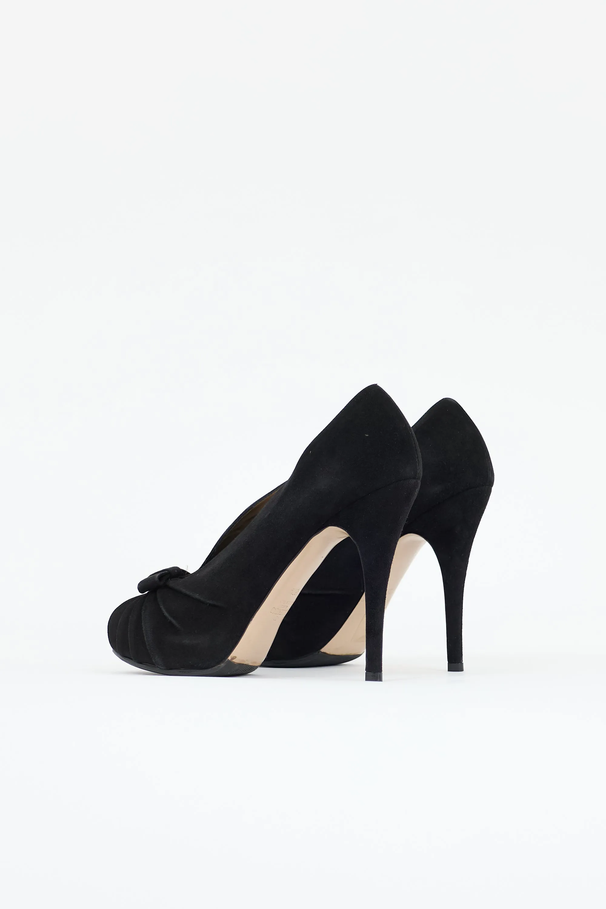 Suede Peep Toe Pump sold by VSP Consignment product image thumbnail 4