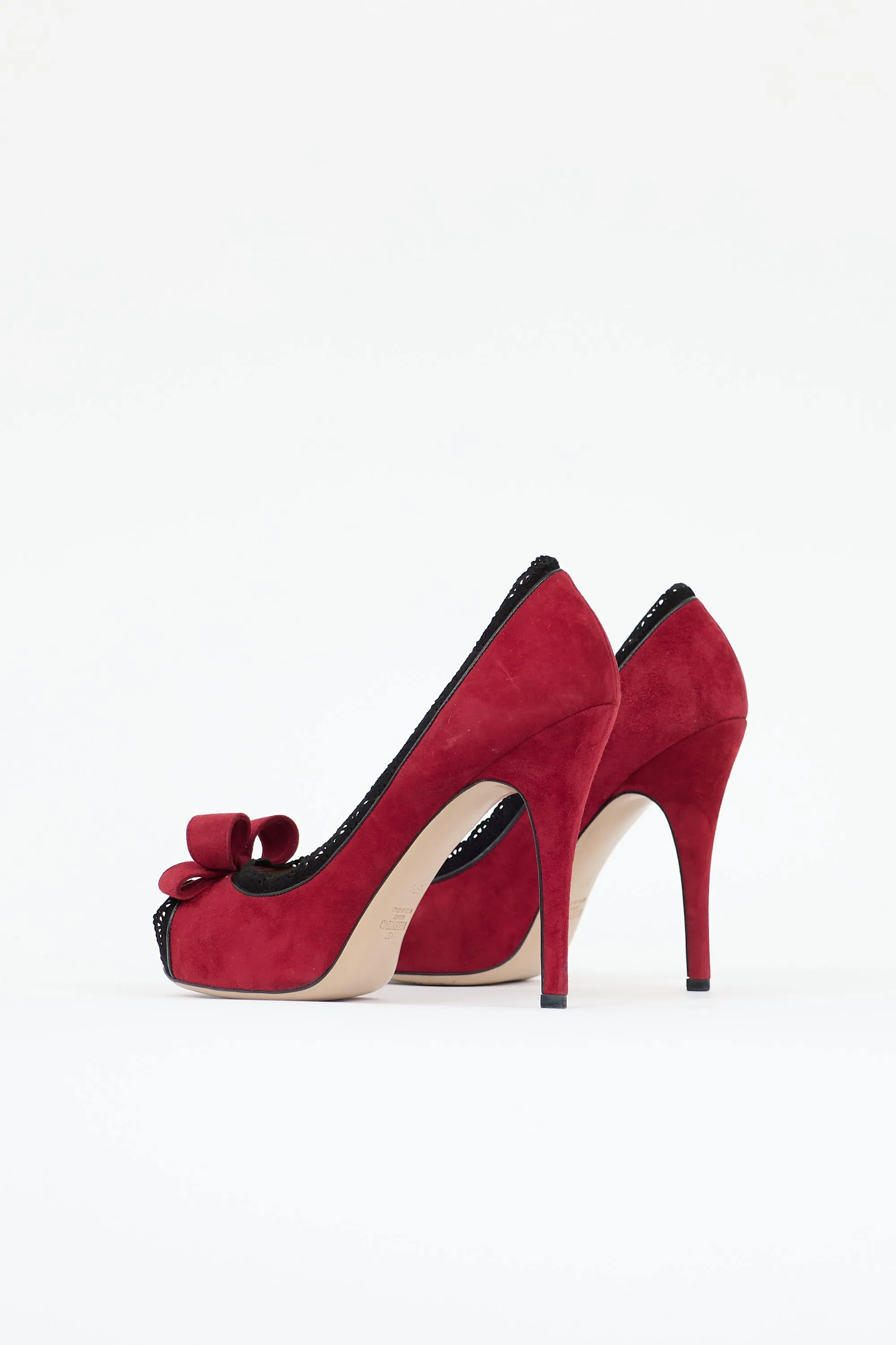 Suede Peep Toe Platform Pump sold by VSP Consignment product image thumbnail 4