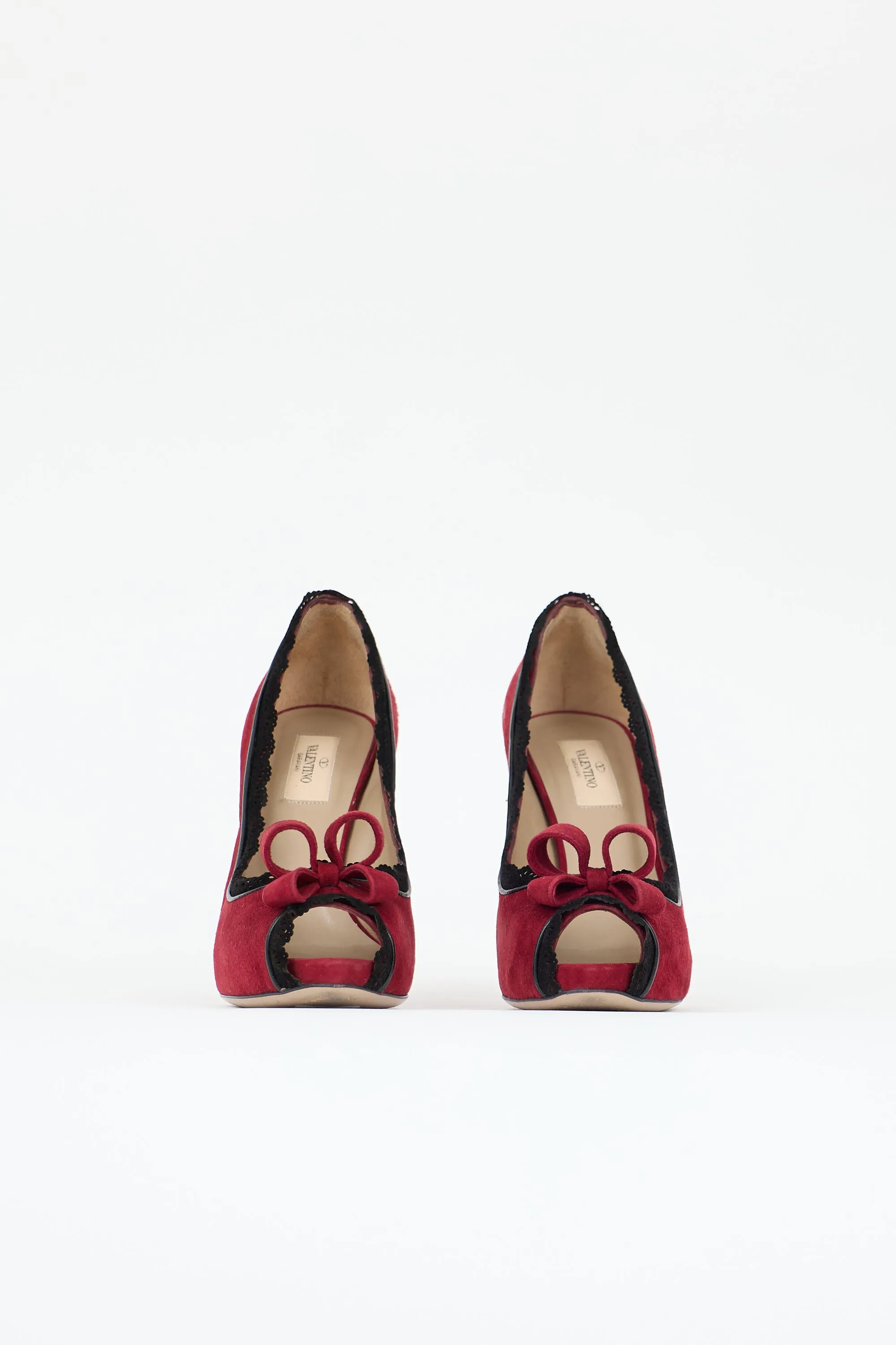 Suede Peep Toe Platform Pump sold by VSP Consignment product image thumbnail 3