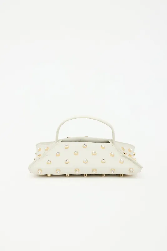 Leather Studded Origami Baguette Bag made by Altuzarra