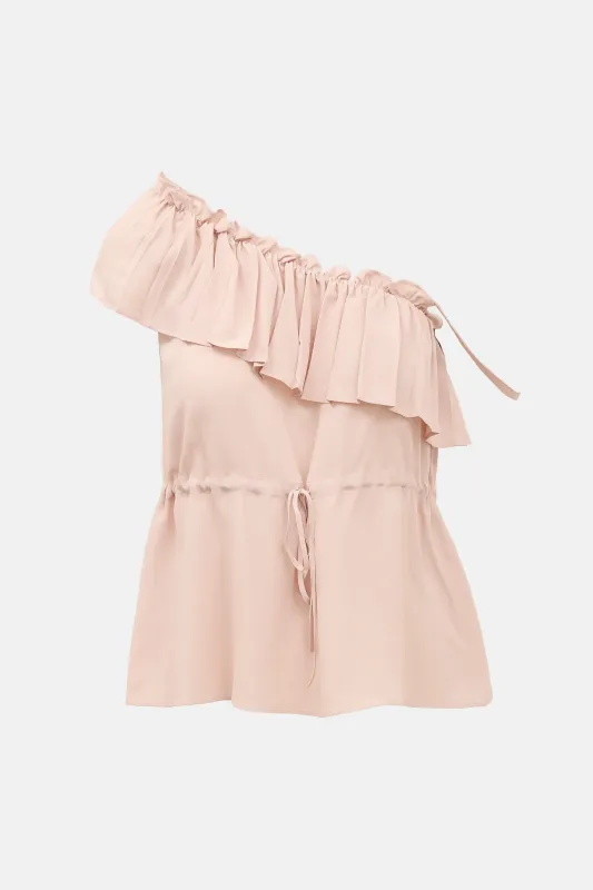 One Shoulder Blouse made by RED Valentino