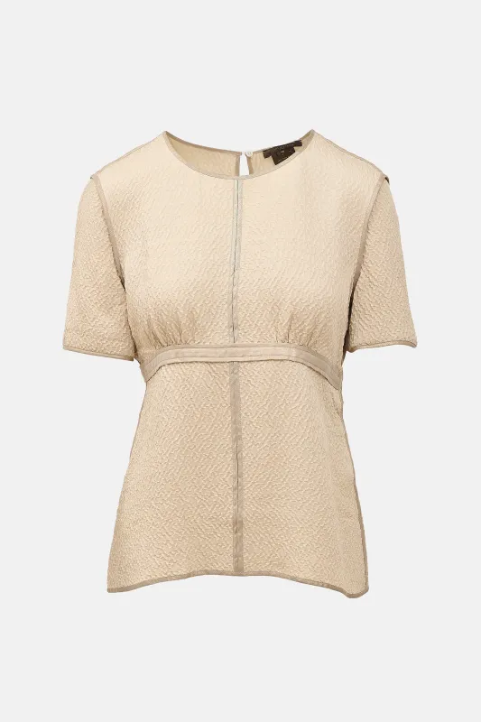 Textured Silk Blouse made by Louis Vuitton