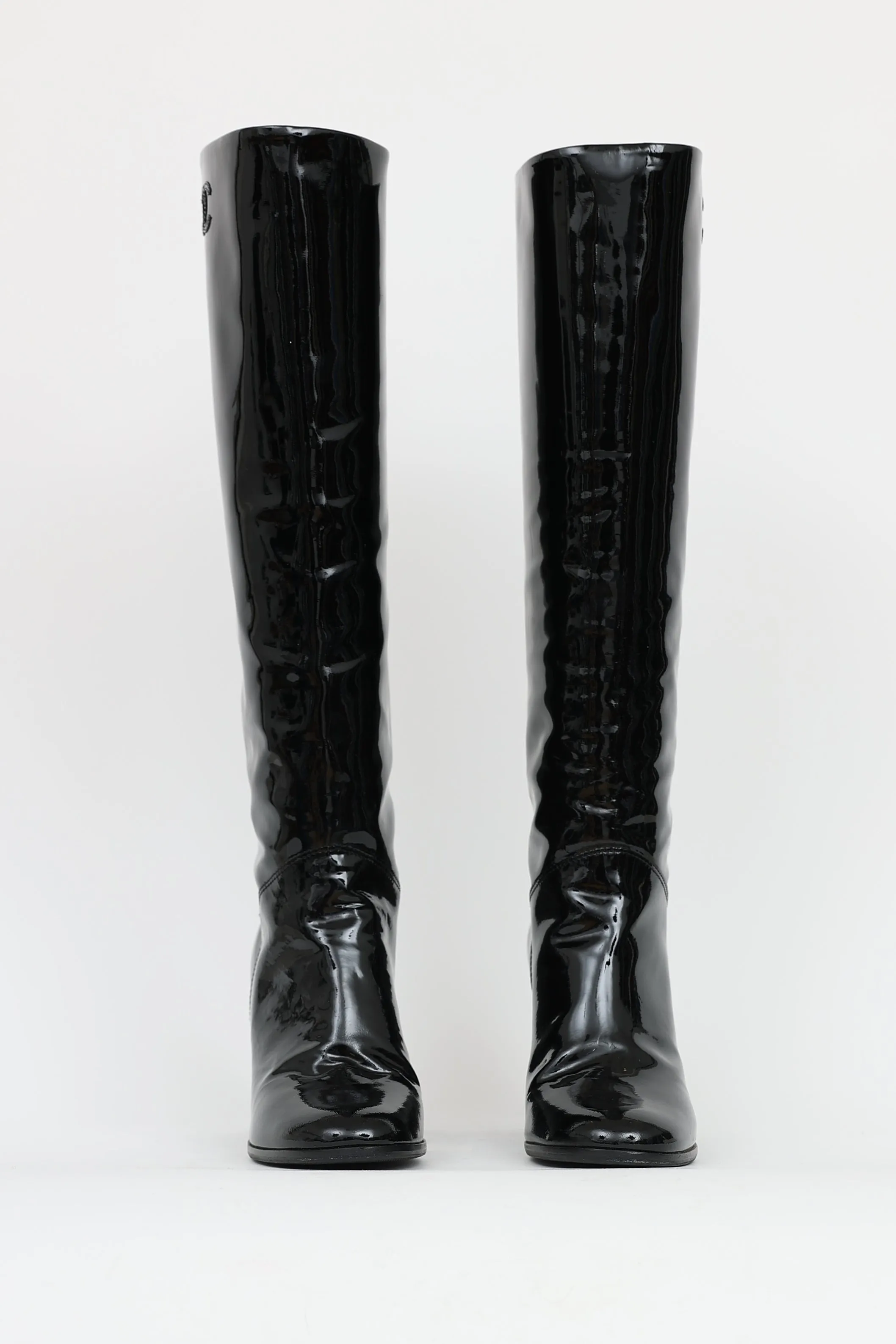 Patent Leather CC Boot sold by VSP Consignment product image thumbnail 3