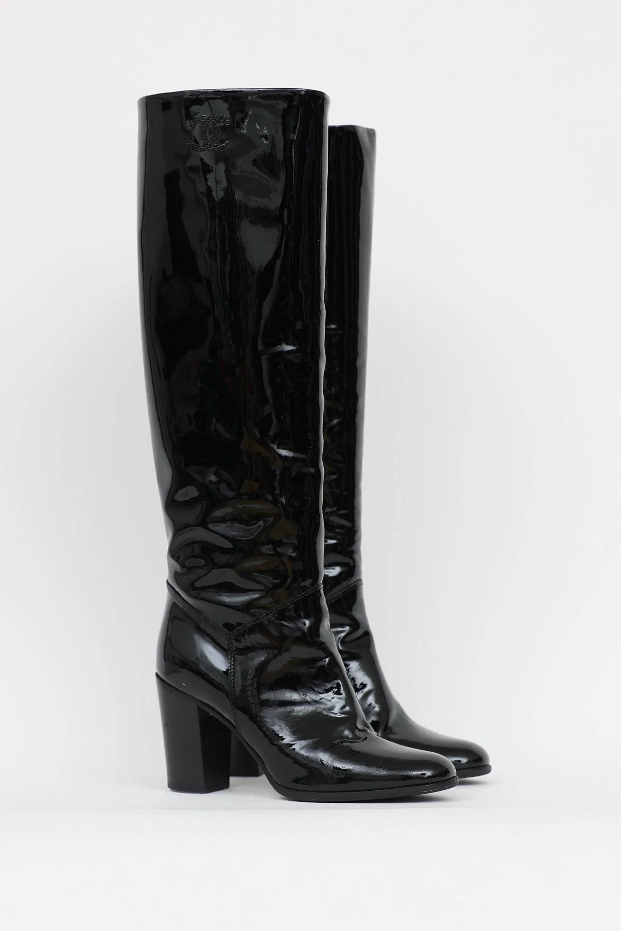 Patent Leather CC Boot sold by VSP Consignment product image thumbnail 2